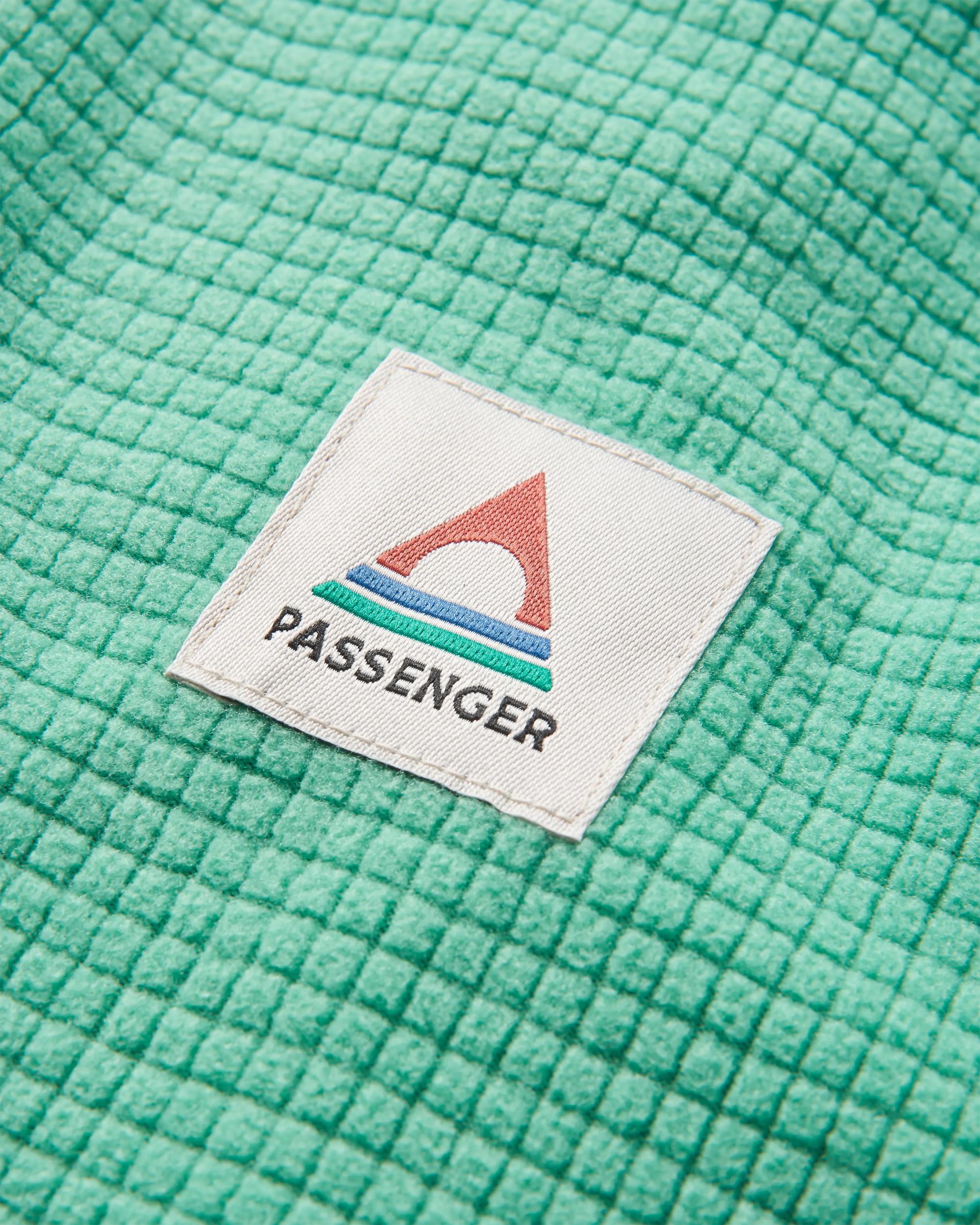 Overlook Grid Polar Fleece - Green Spruce/Grey Marl - Image 6
