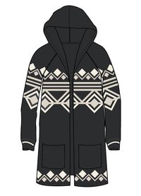 Palumbo Hooded Cardigan - Turbulence Grey - Image 11