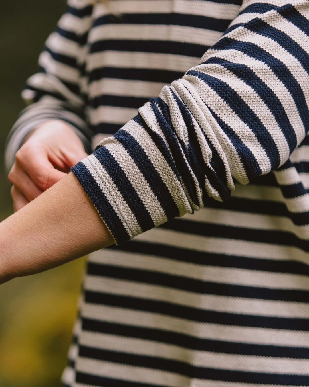 Panorama Striped LS T-Shirt - Deep Navy - Image 5