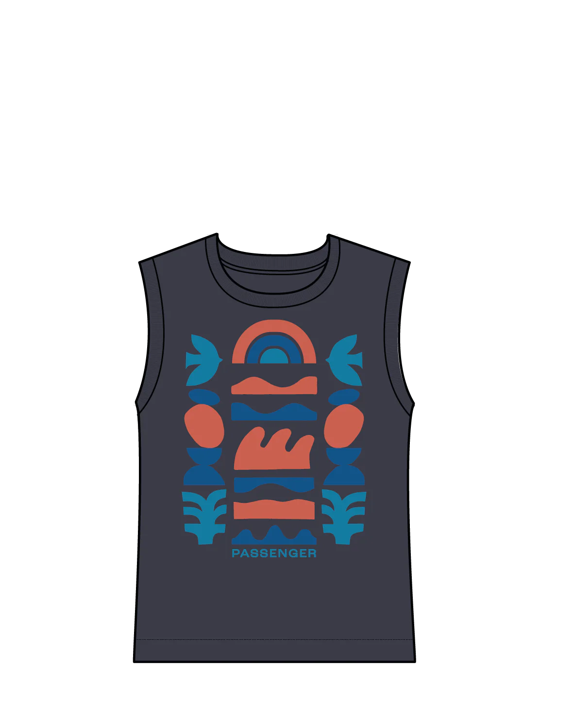 Papercut Vest - Black - Image 6