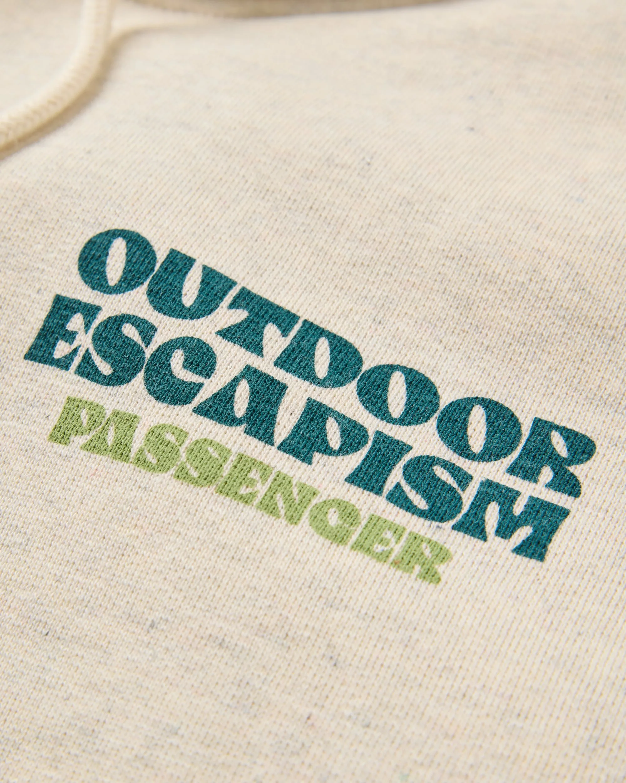 Patch Organic Cotton Hoodie - Milky Marl - Image 3
