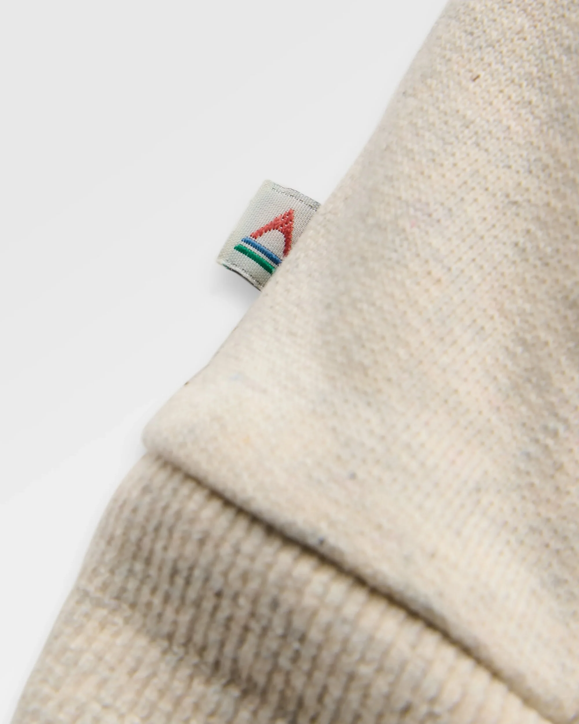 Patch Organic Cotton Hoodie - Milky Marl - Image 5