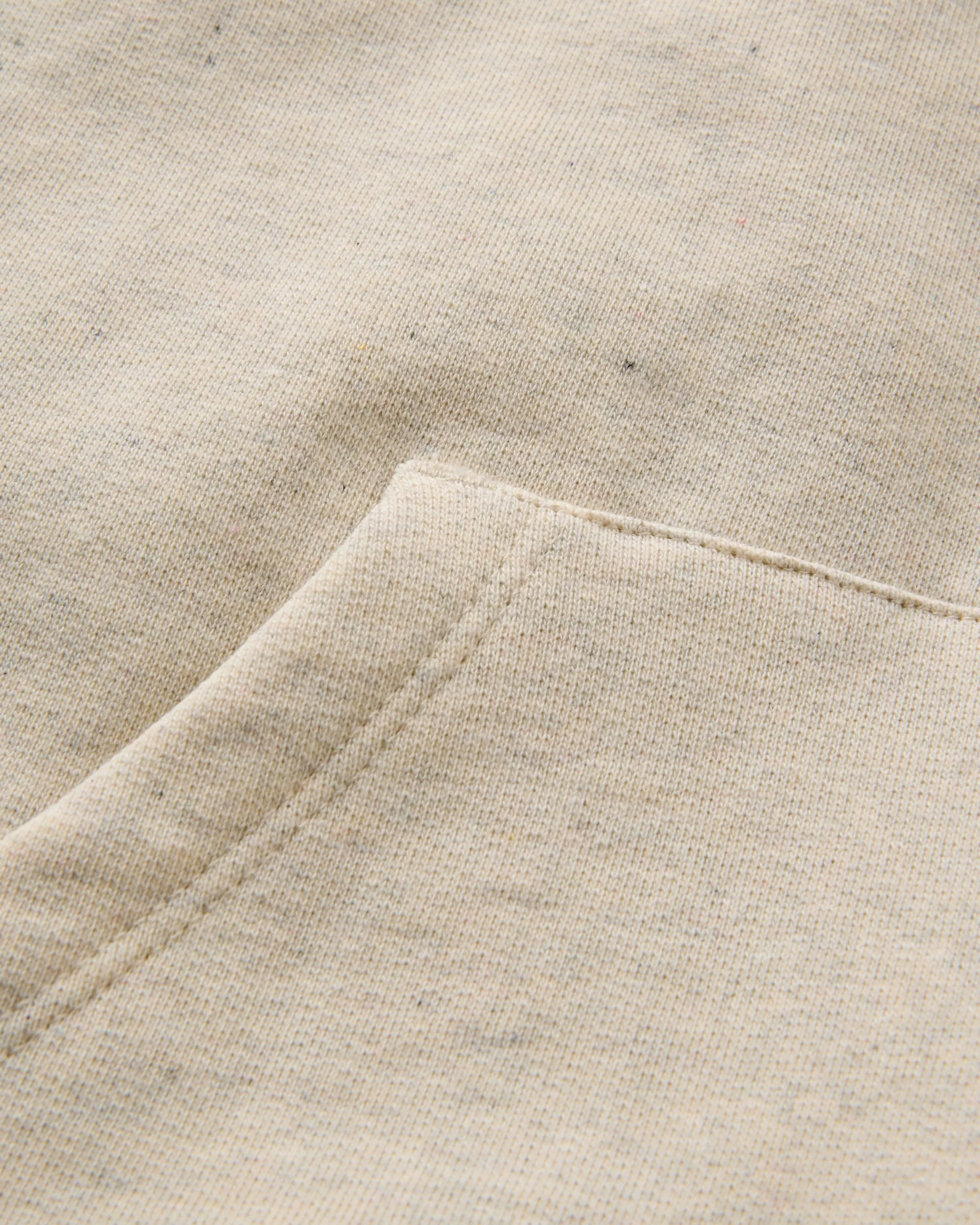 Patch Organic Cotton Hoodie - Milky Marl - Image 6