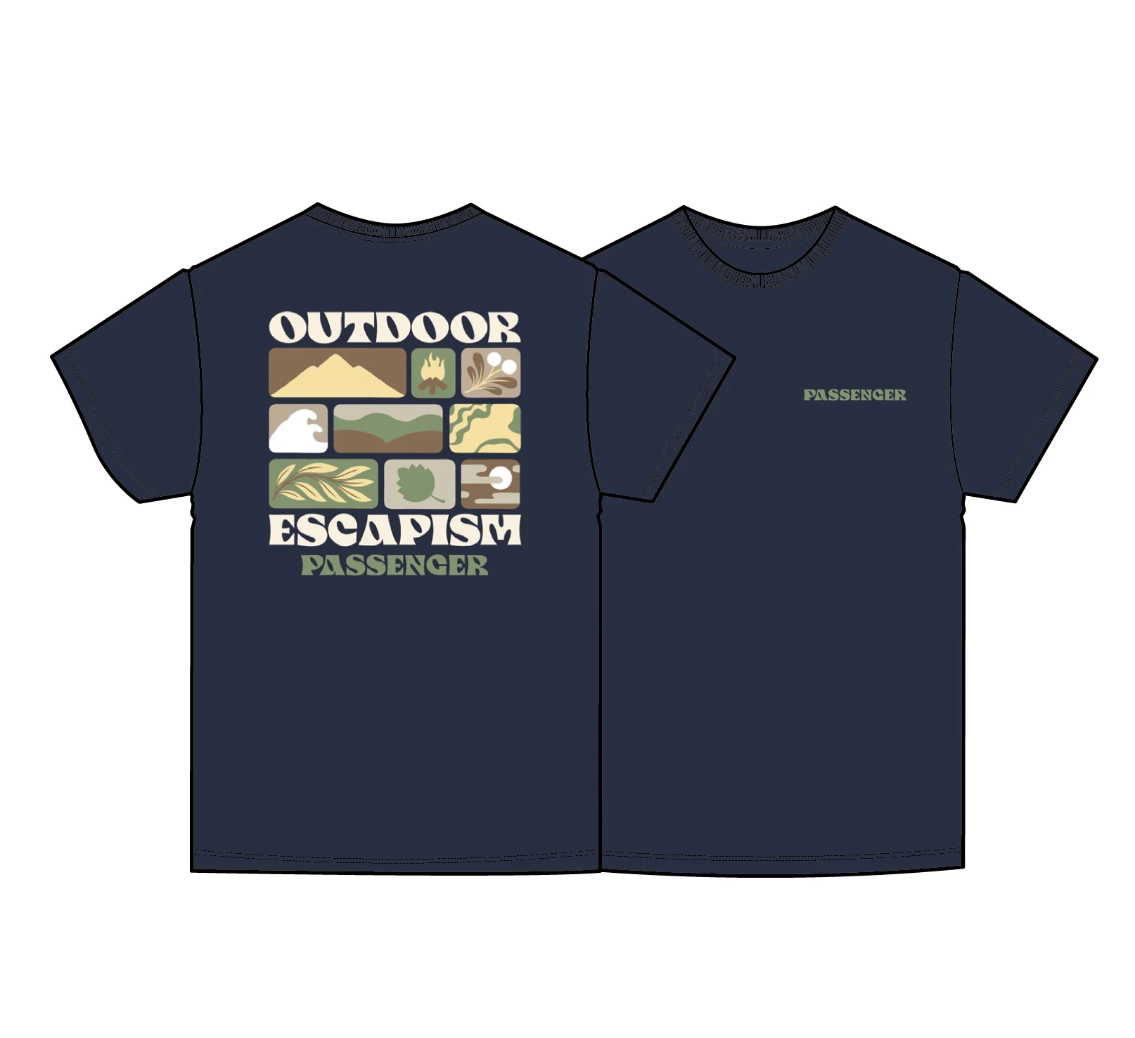 Patches T-Shirt - Rich Navy - Image 7