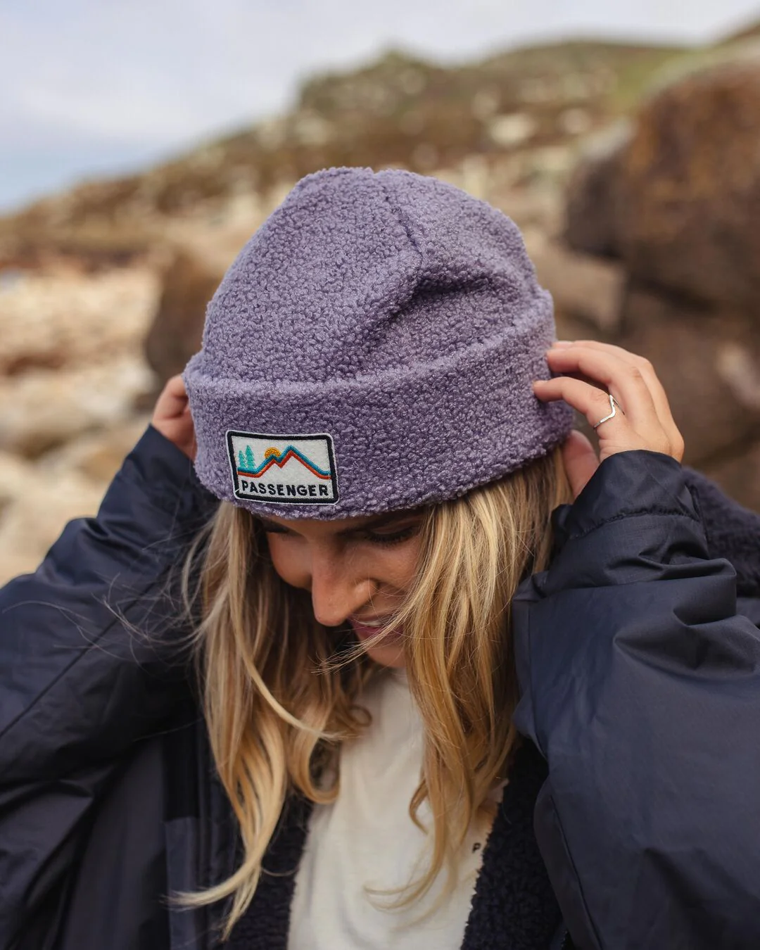 Peak Sherpa Beanie - Dusty Lilac - Image 3