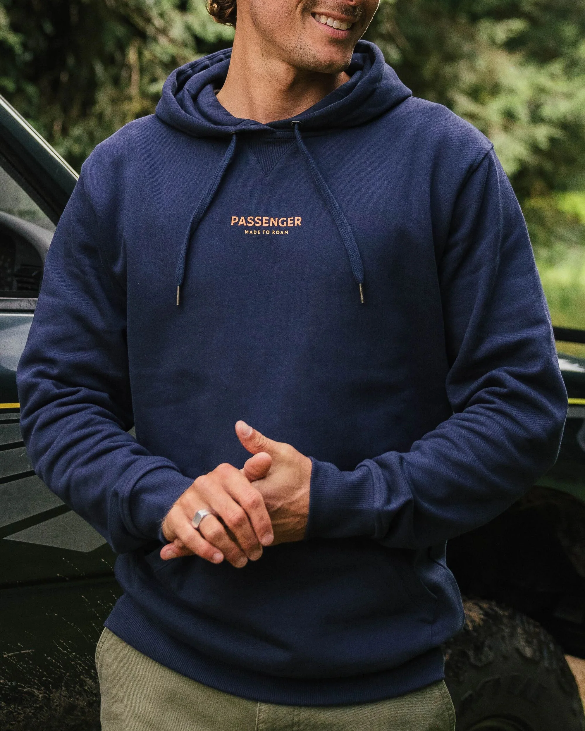 Phoenix Organic Cotton Hoodie - Rich Navy - Image 5