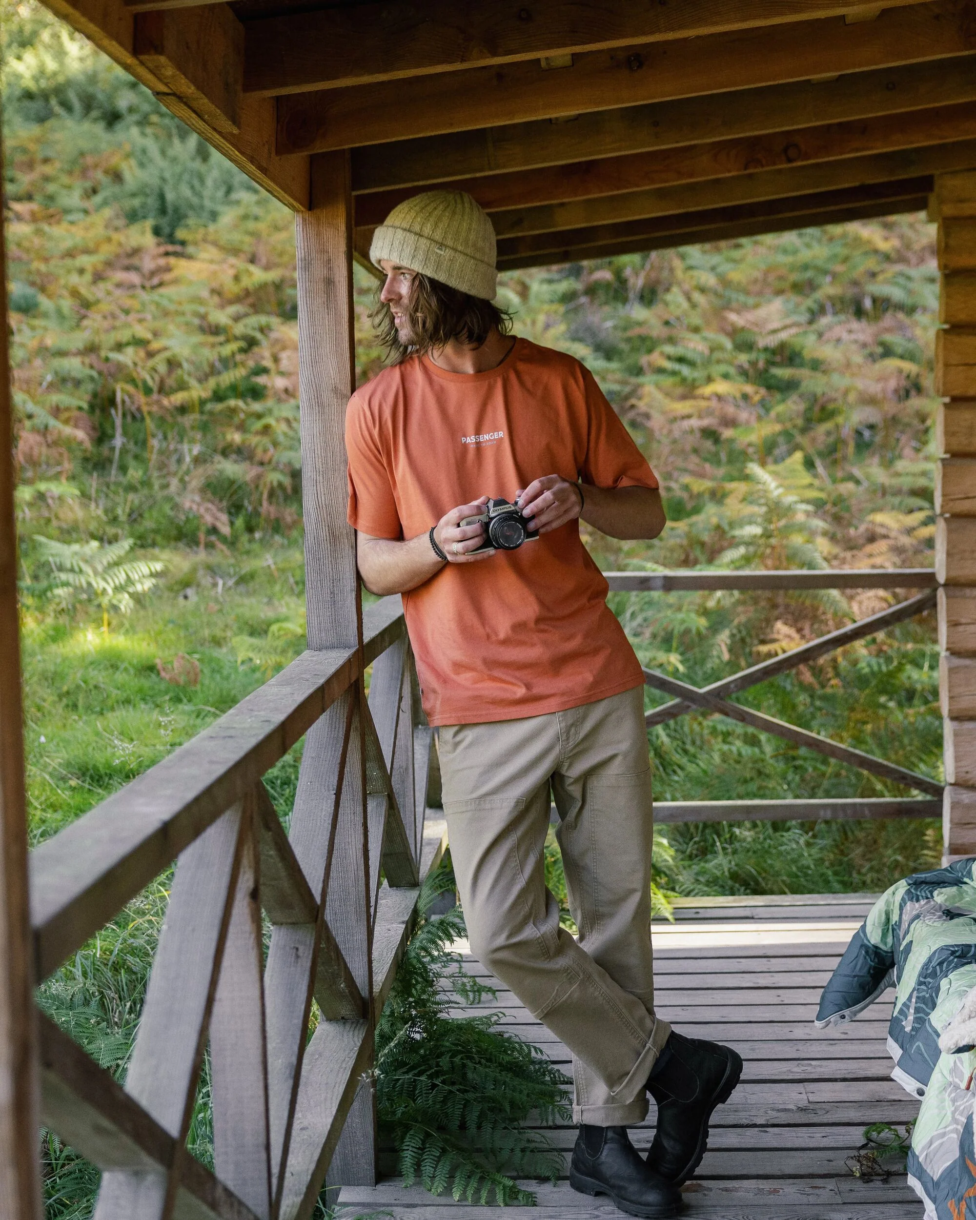 Phoenix Organic Cotton T-Shirt - Burnt Orange - Image 3
