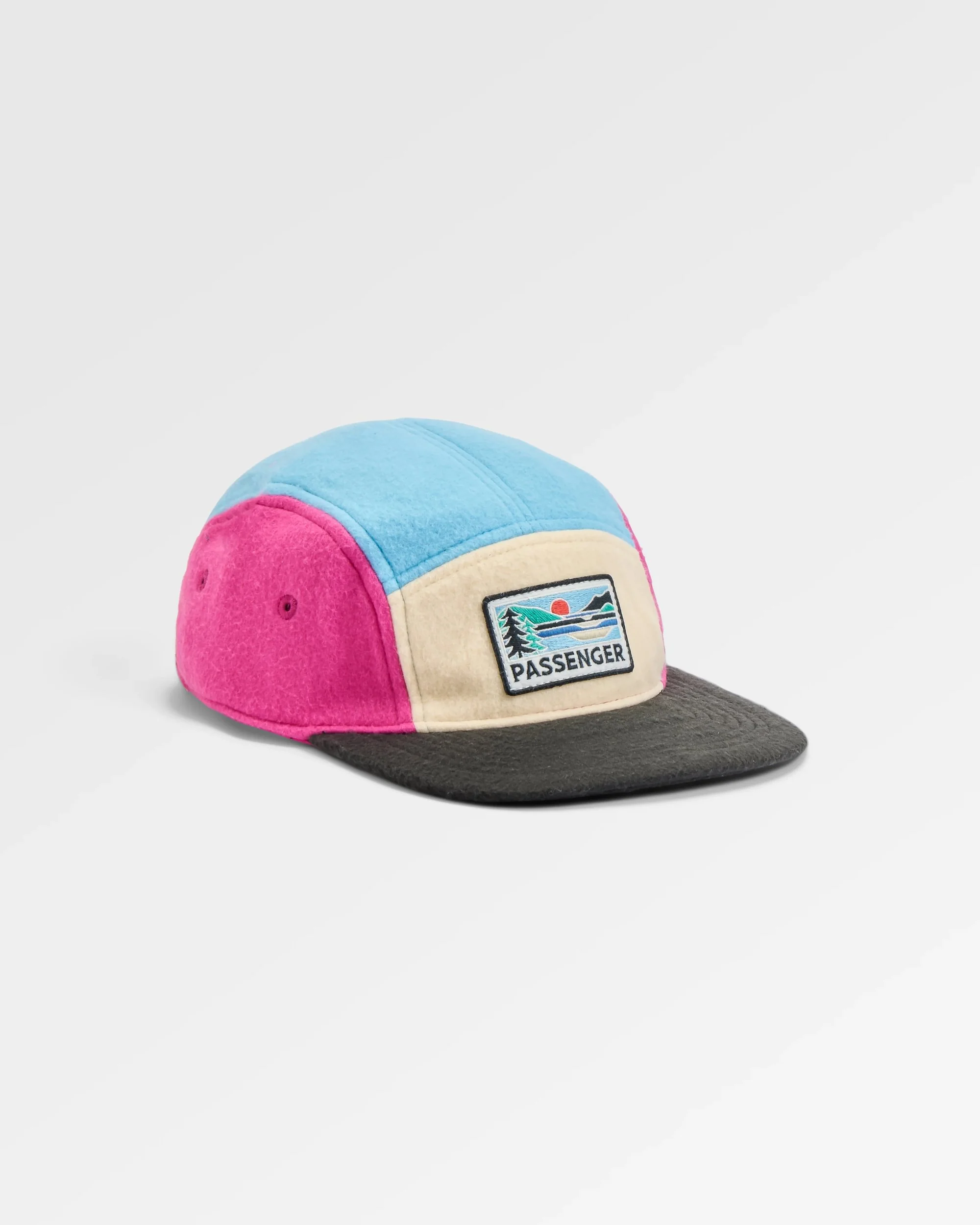 Pine Polar Fleece 5 Panel Cap - Maroon
