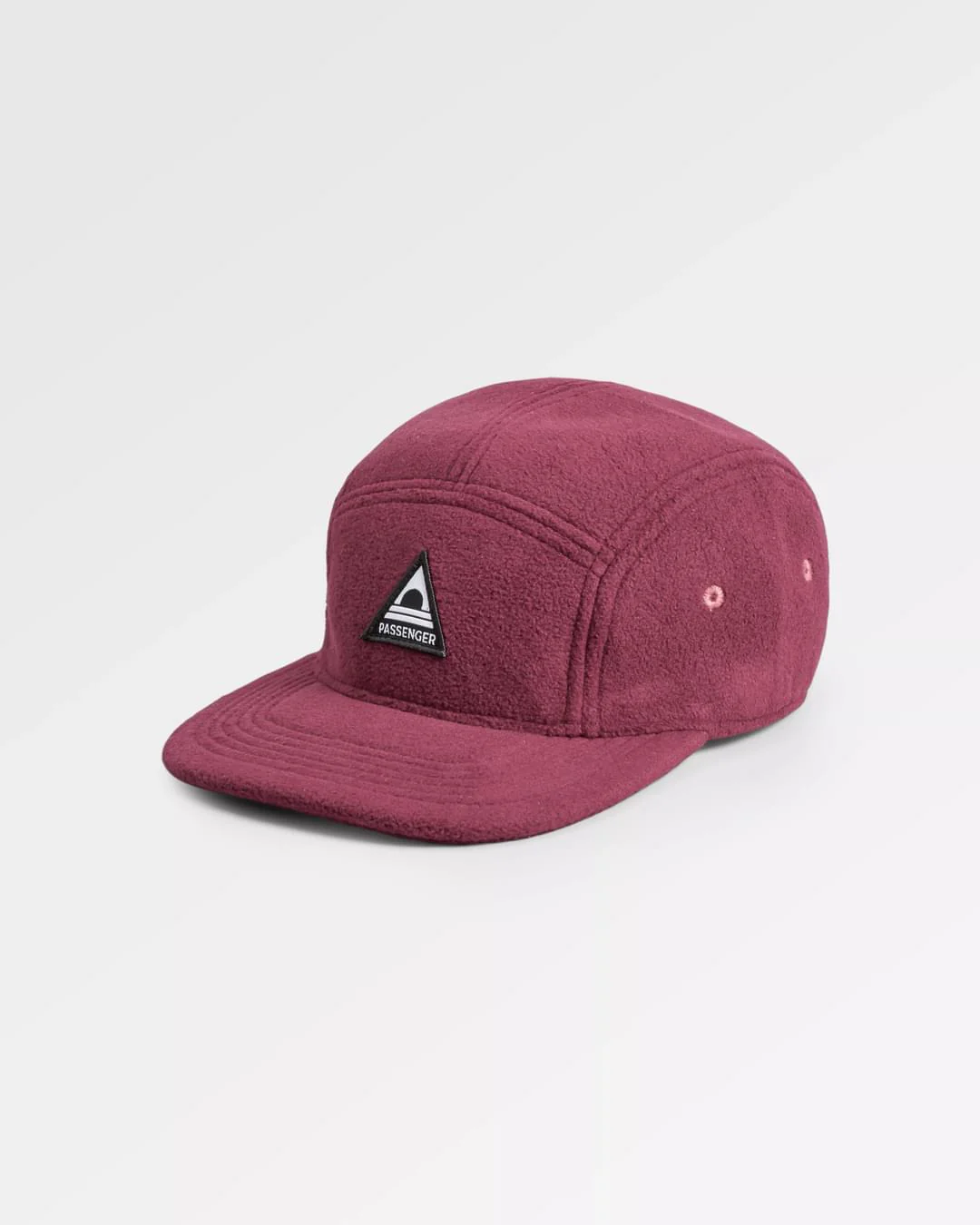 Pine Polar Fleece 5 Panel Cap - Wine