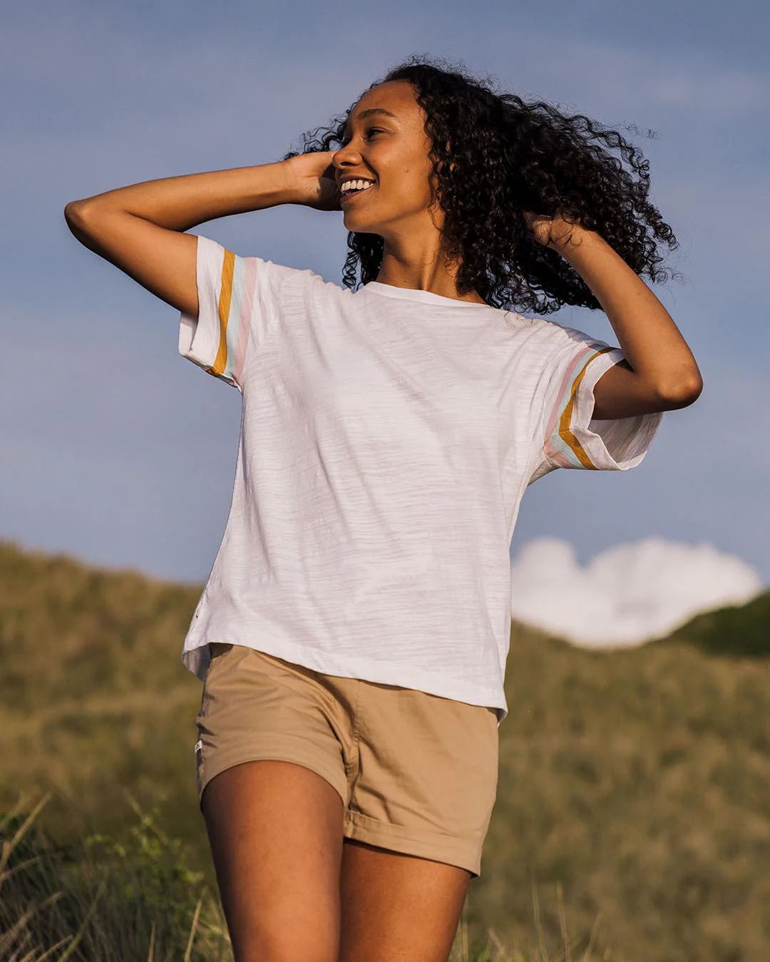 Poinsettia Organic Cotton T-Shirt - White - Image 3