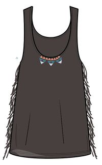 Poppy Tassel Vest - Black - Image 8