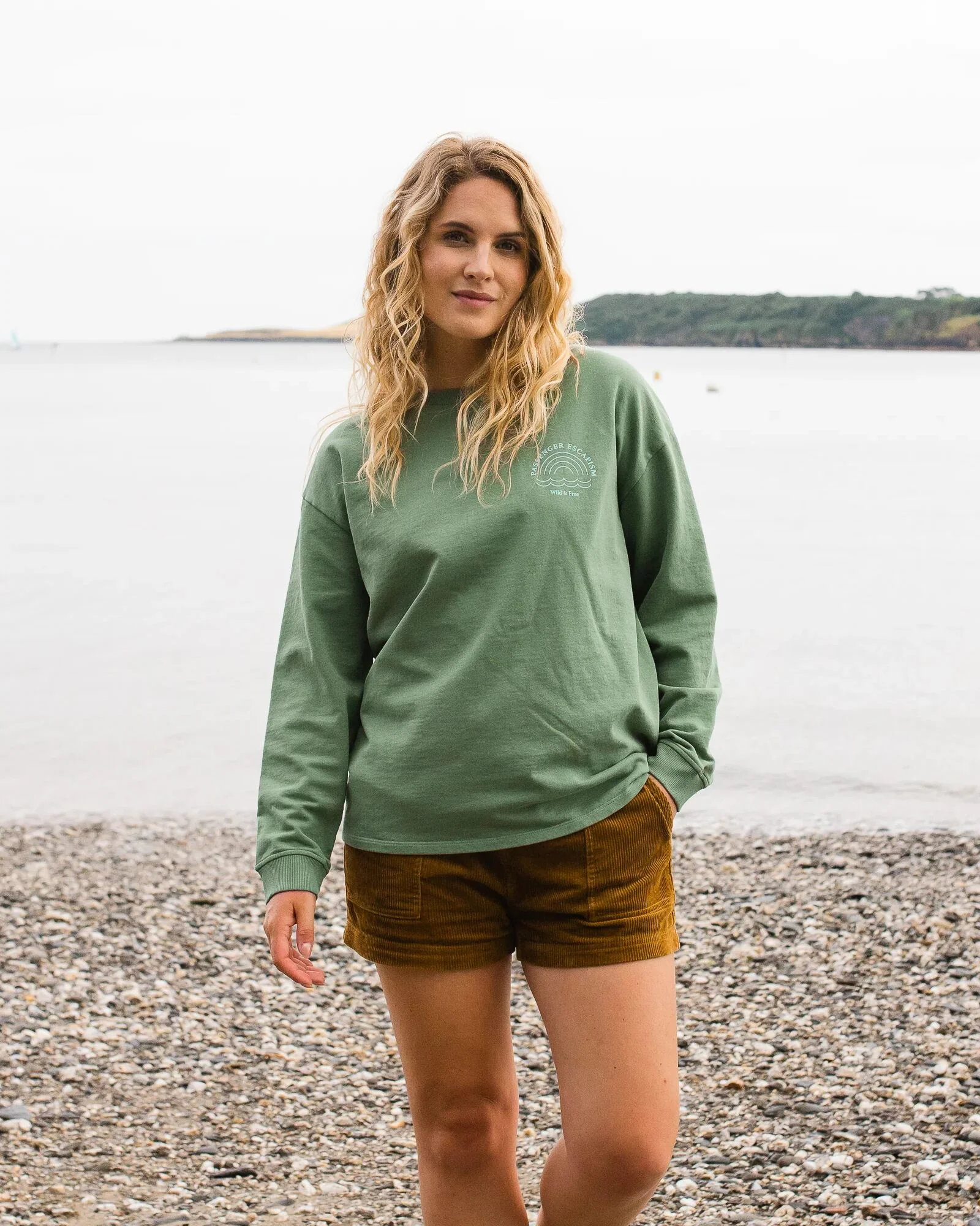 Rainbow Oversized Sweatshirt - Dark Ivy - Image 7