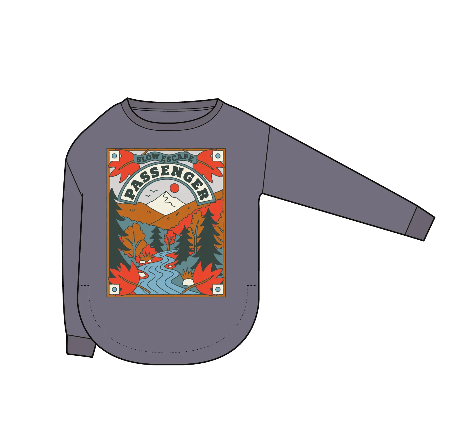 Rambling LS T-Shirt - Charcoal - Image 5
