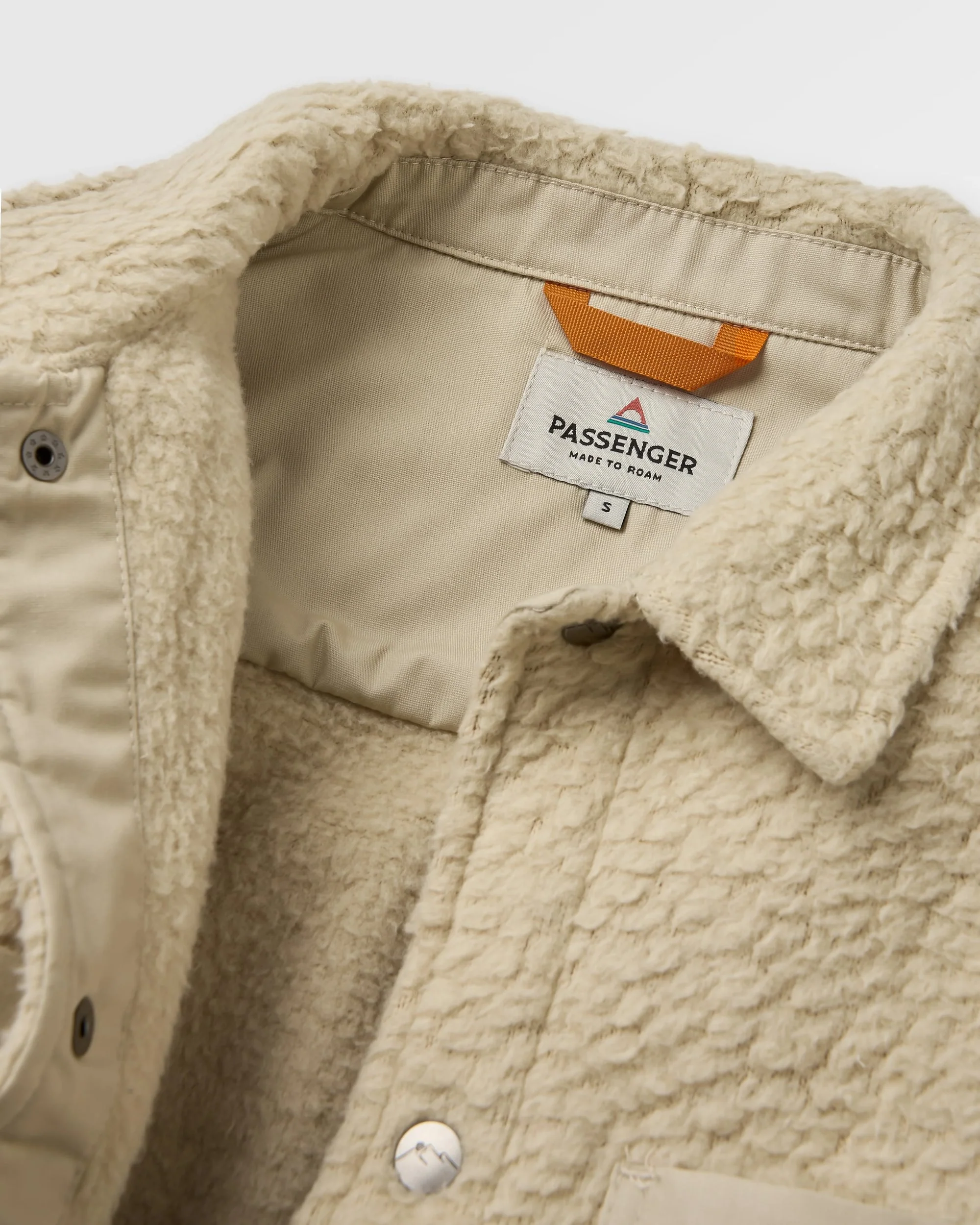 Rappel Sherpa Oversized Shirt - Oatmeal - Image 4