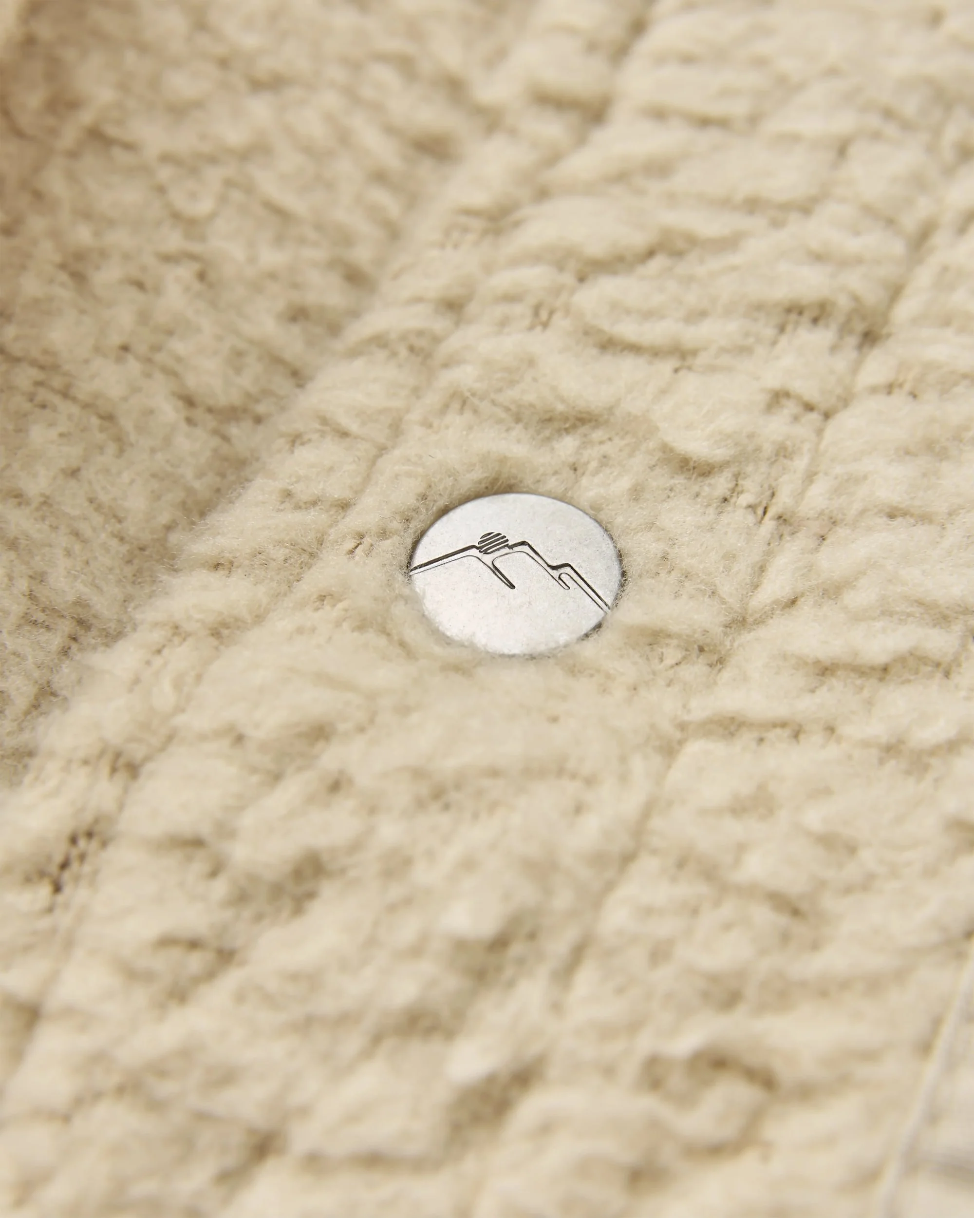 Rappel Sherpa Oversized Shirt - Oatmeal - Image 6