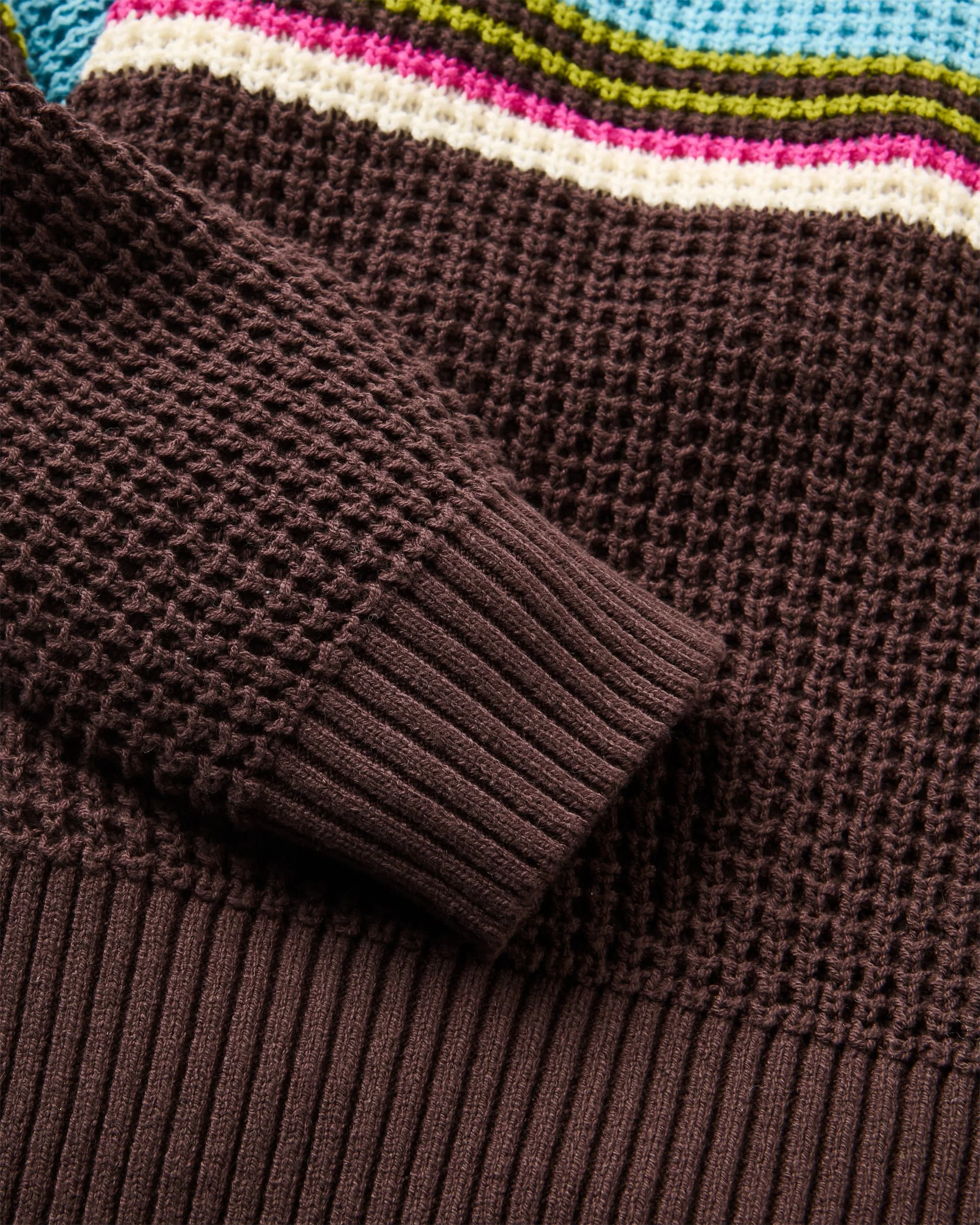 Reflection Stripey Jumper - Espresso - Image 6