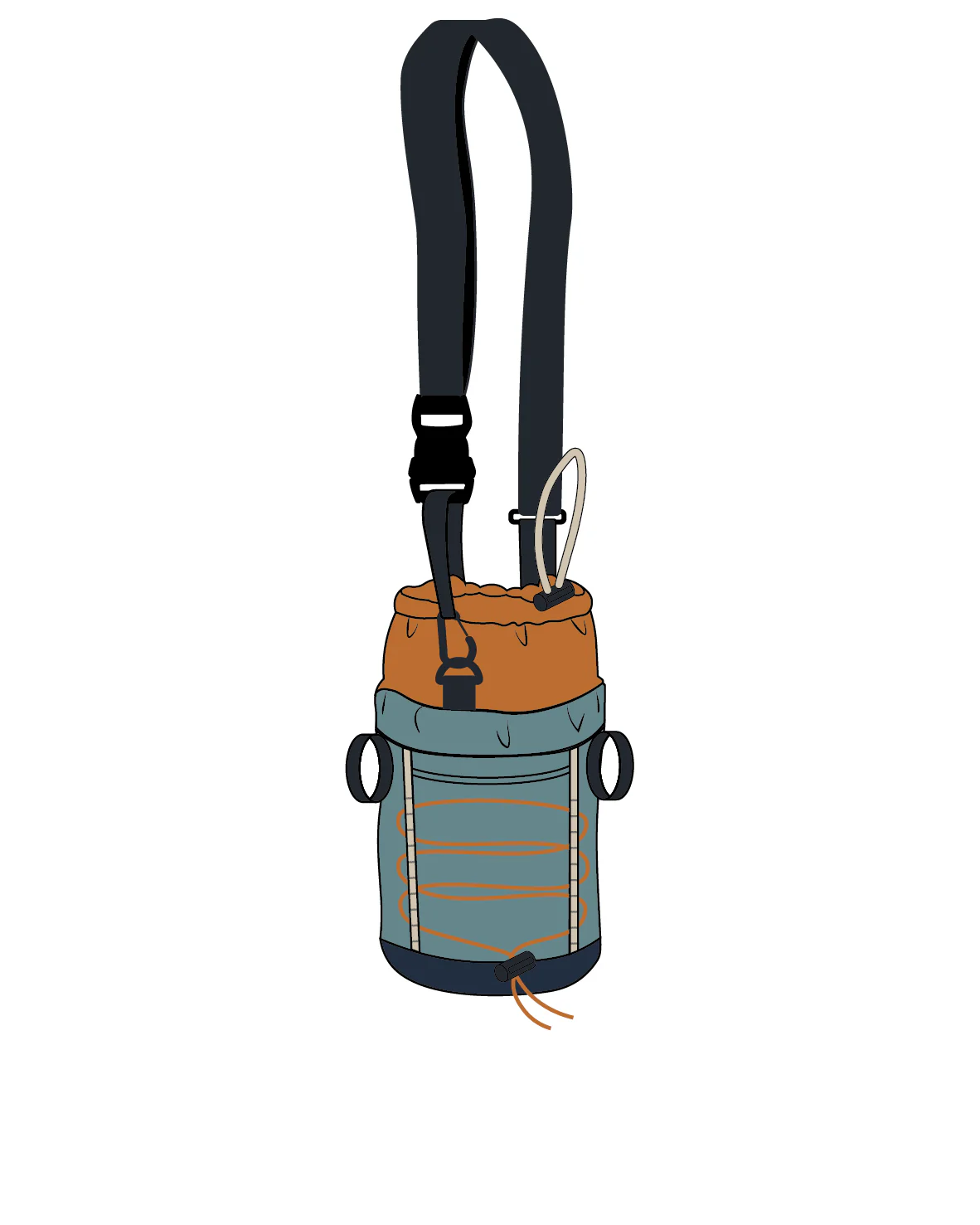 Refresh Hybrid Bottle Bag - Arctic/Retro Orange - Image 12