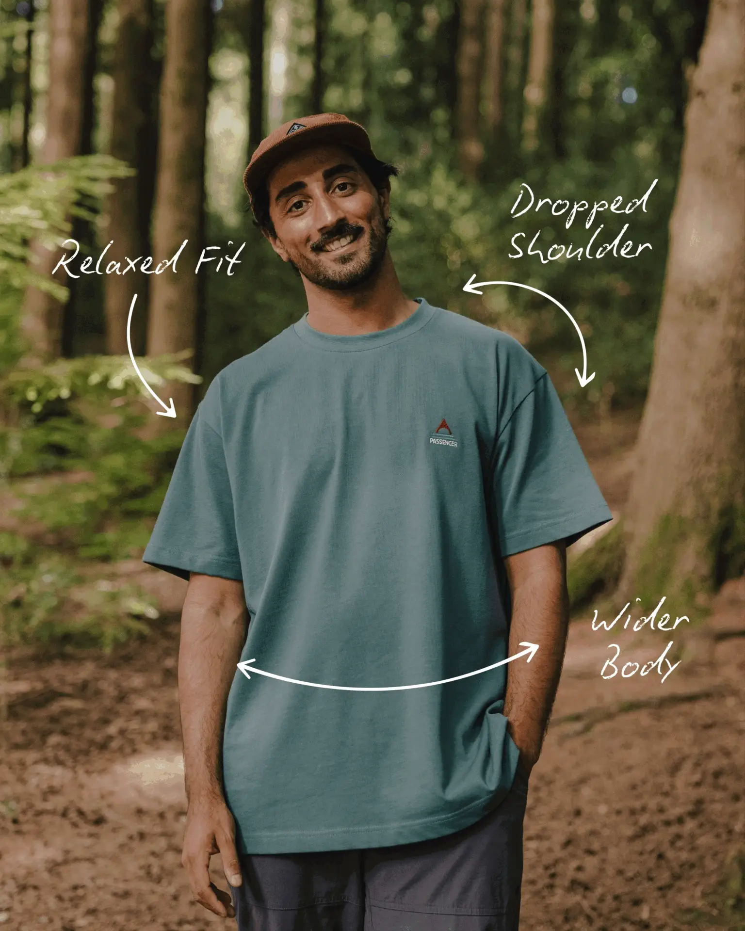 Retro Relaxed Fit T-Shirt - Blue Steel Marl - Image 9