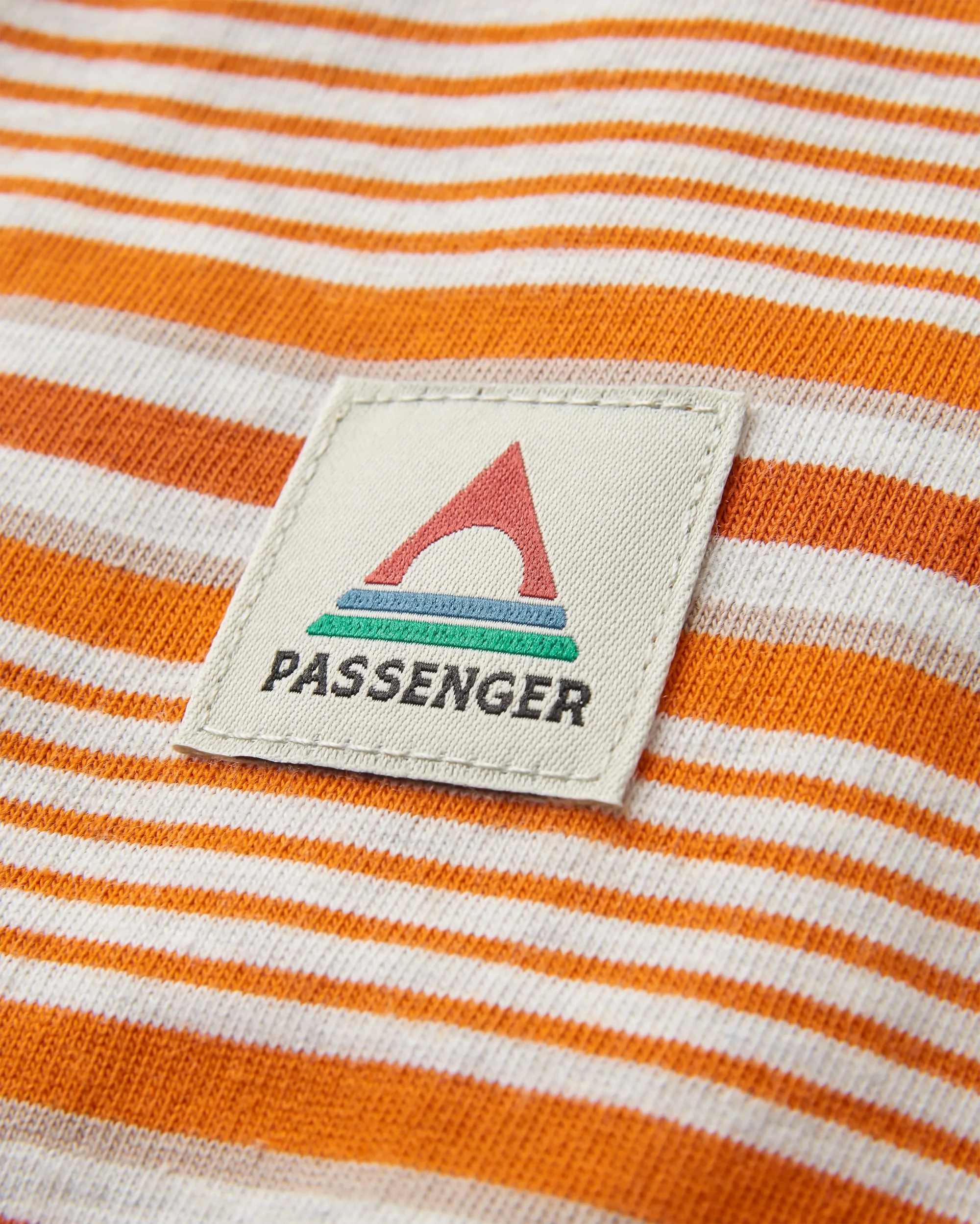 Retro Relaxed Fit T-Shirt - Sunrise Orange Stripe - Image 6