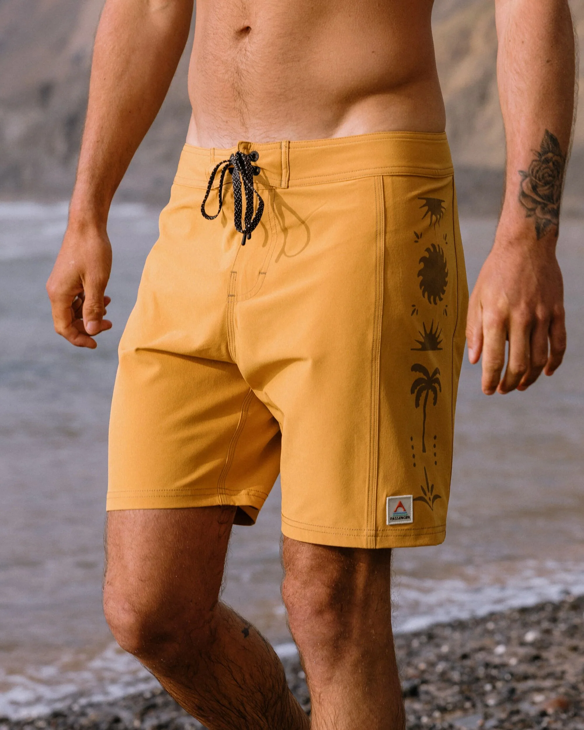 Rialto 16" Boardshort - Spruce Yellow