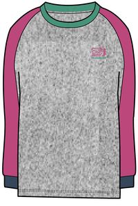 Riser LS T-Shirt - Mid Grey Marl - Image 7