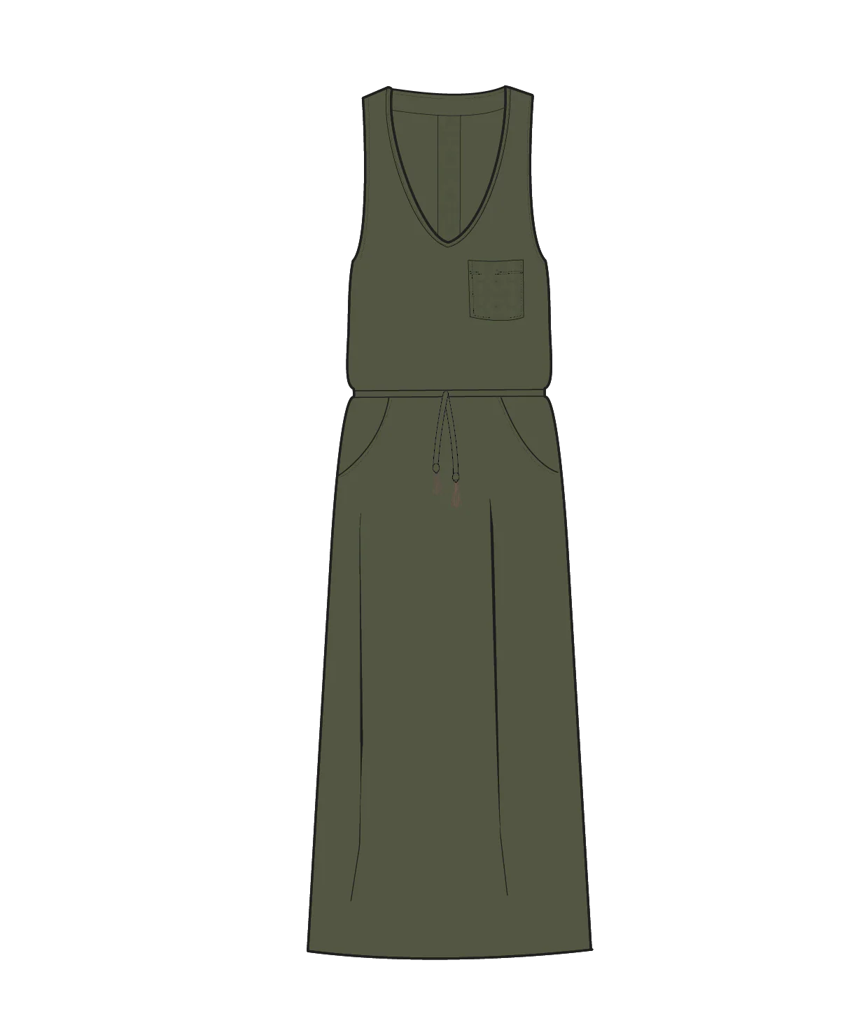 Rivergate Maxi Dress - Khaki - Image 9