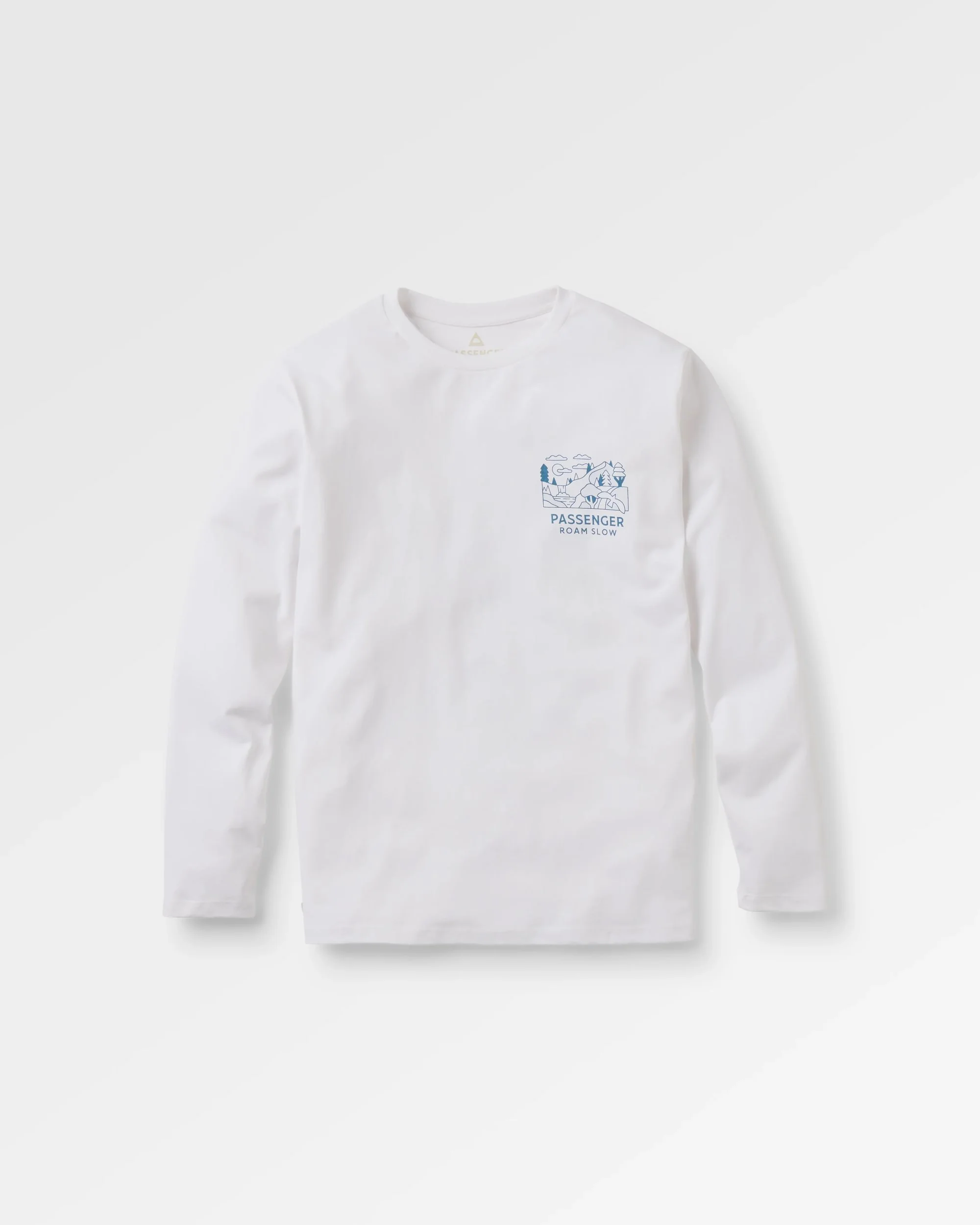 Roam Slow Men's LS T-Shirt - White