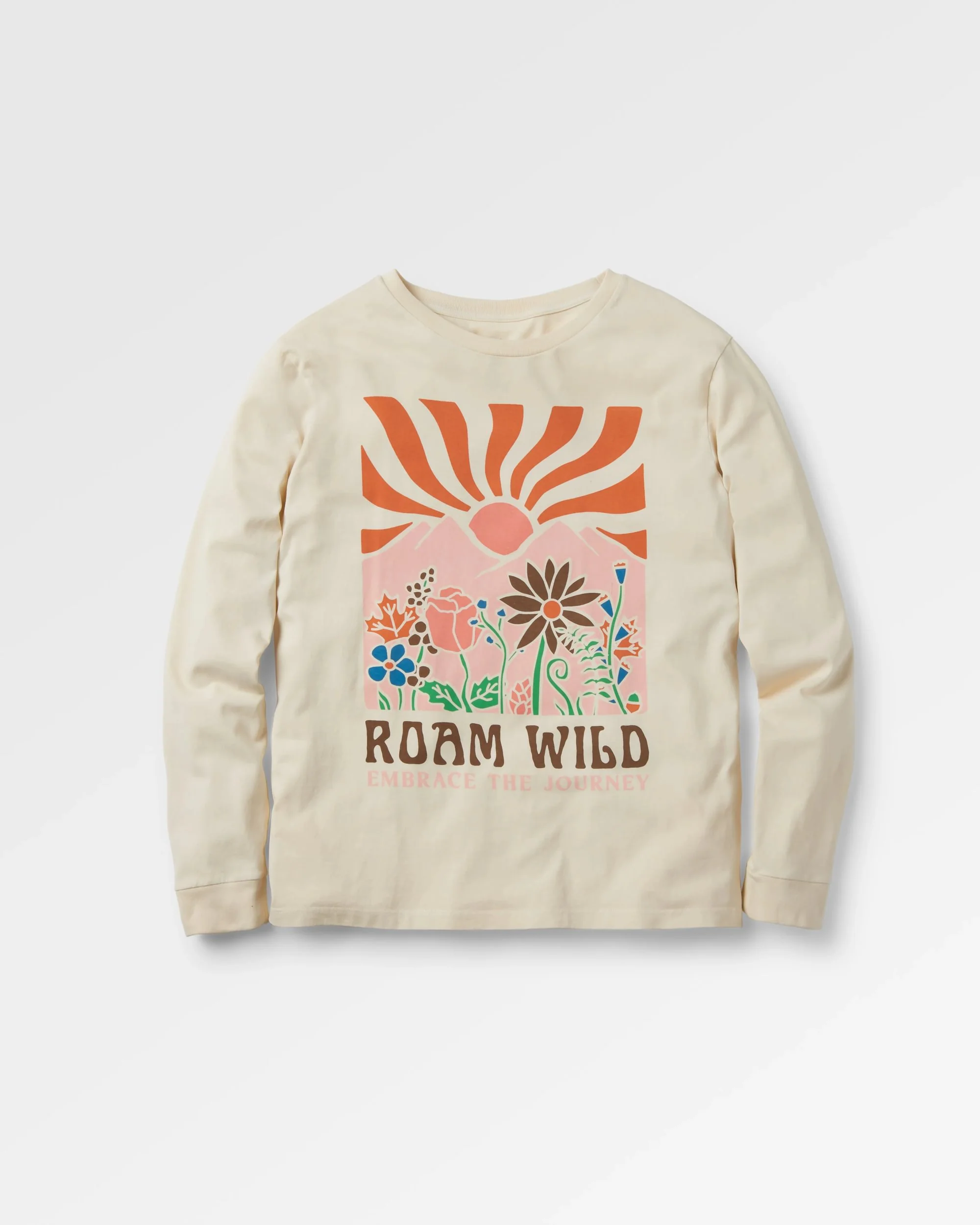Roam Wild Oversized LS T-Shirt - Birch - Image 2