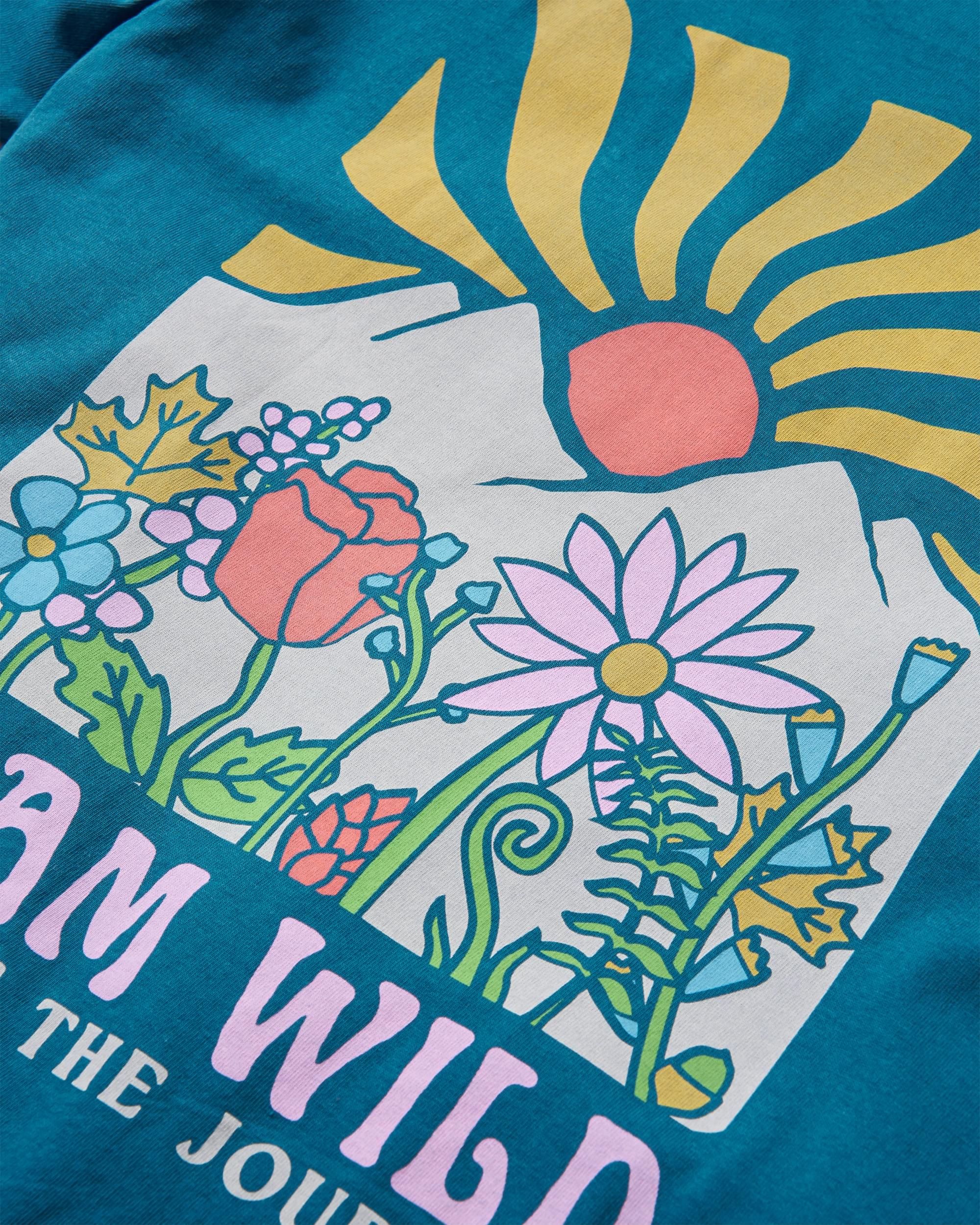 Roam Wild T-Shirt - Tidal Blue - Image 9