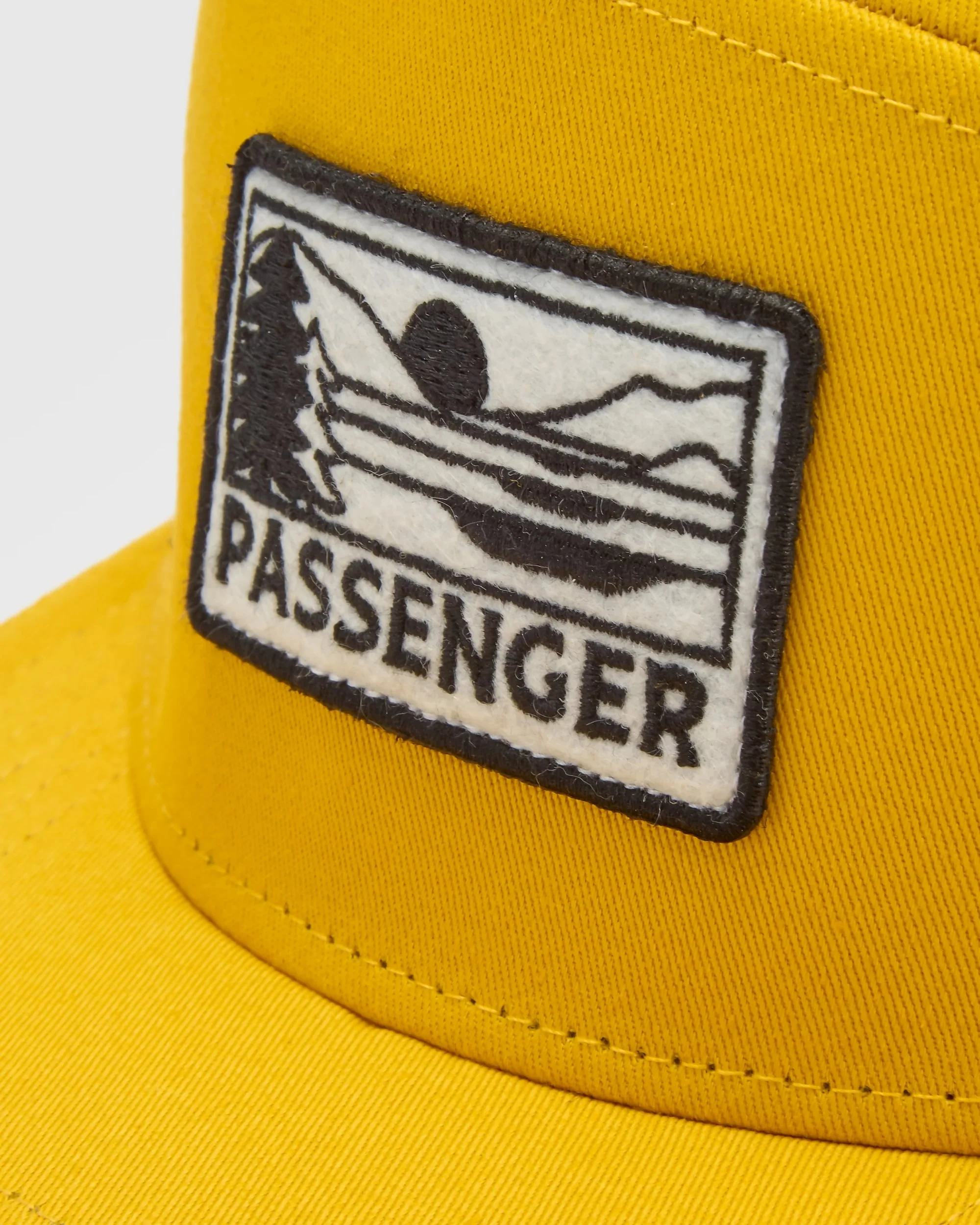 Roamer 7 Panel Organic Cotton Trucker Cap - Spruce Yellow - Image 5