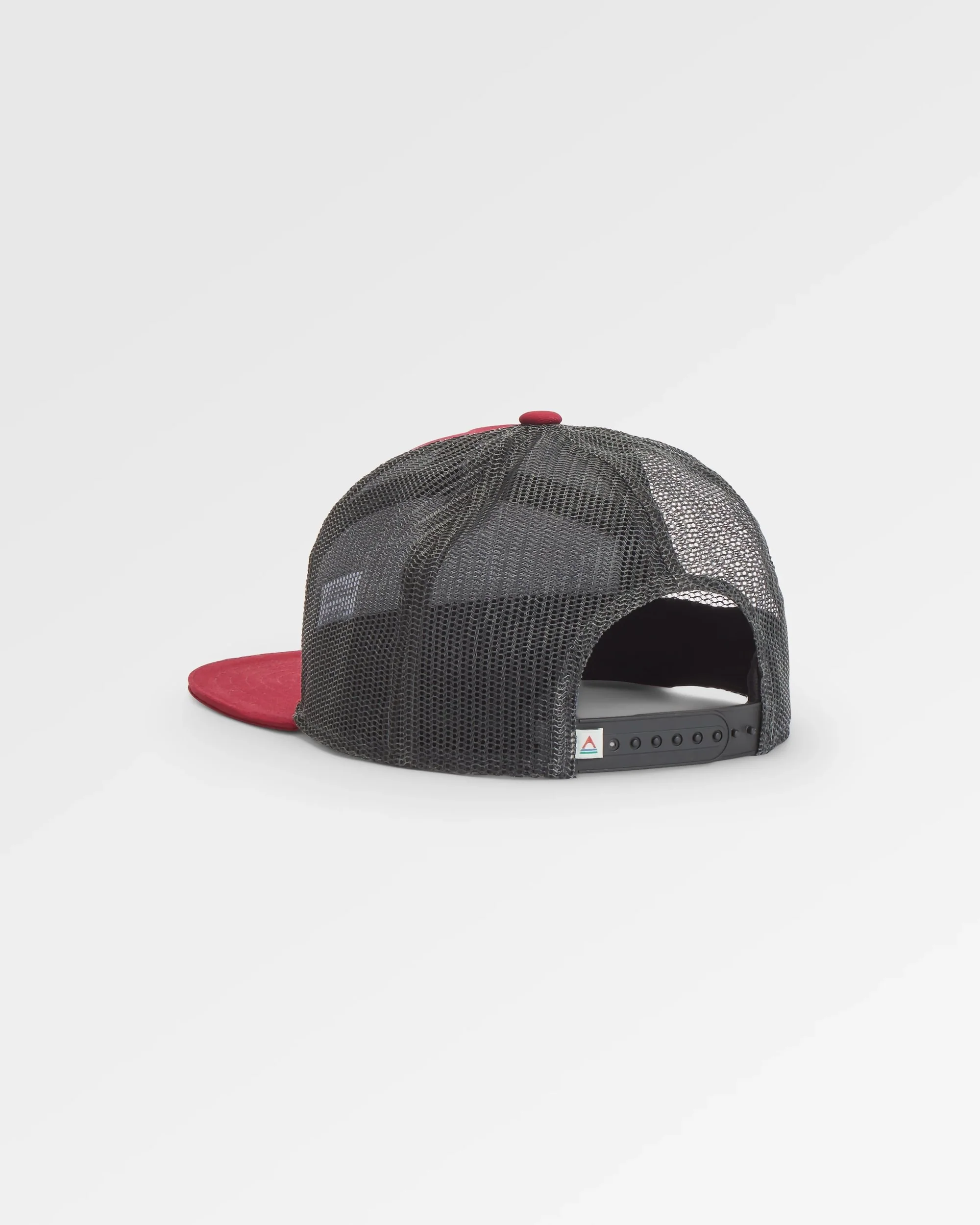 Roamer 7 Panel Organic Cotton Trucker Cap - Wine - Image 2