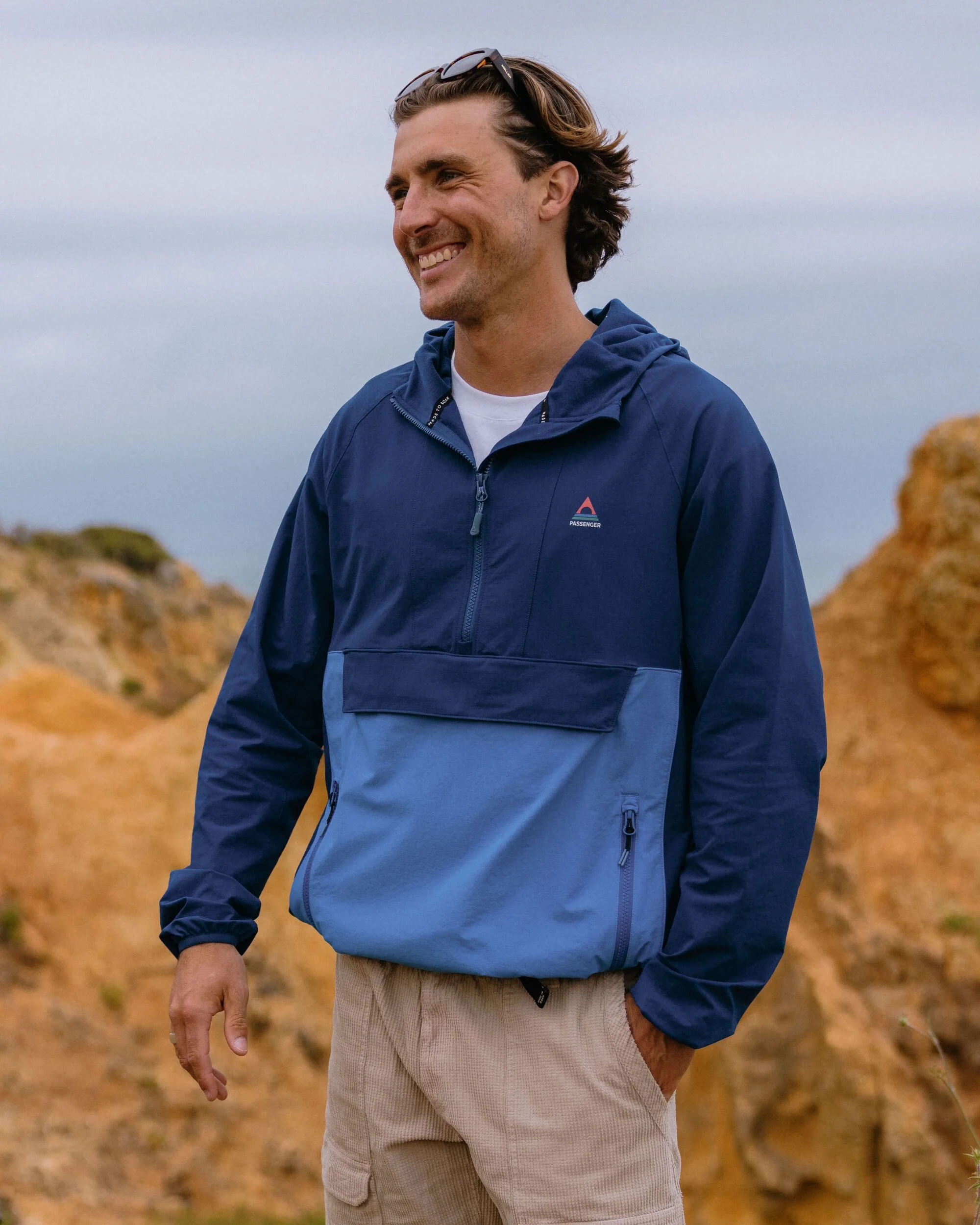 Roamer Light Softshell Anorak - Blue Navy/Marine Blue