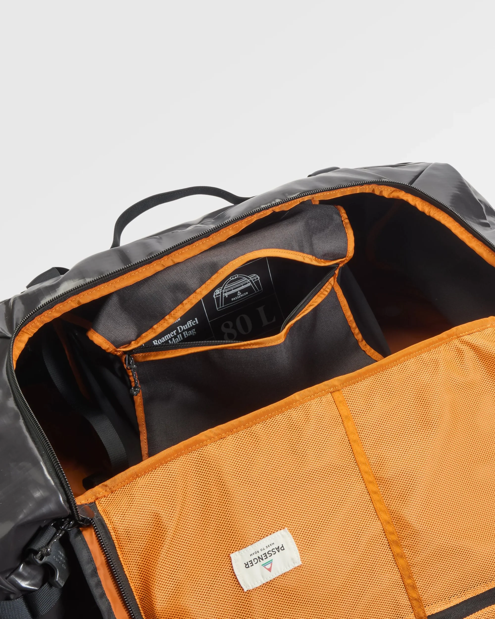 Roamer 80L Duffel Bag - Phantom Black - Image 14