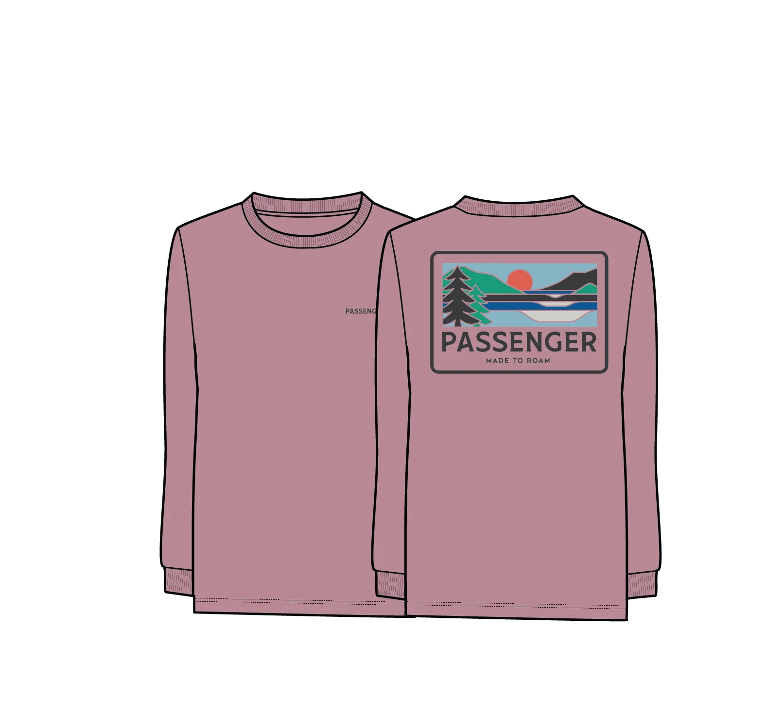 Roamer LS T-Shirt - Pink Haze - Image 7
