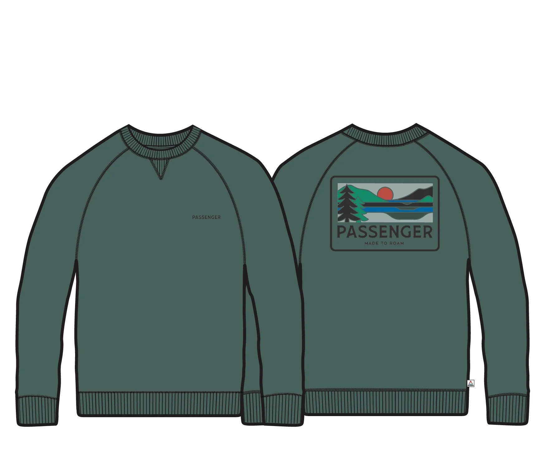 Roamer Men's Sweatshirt - Deep Ocean - Image 10