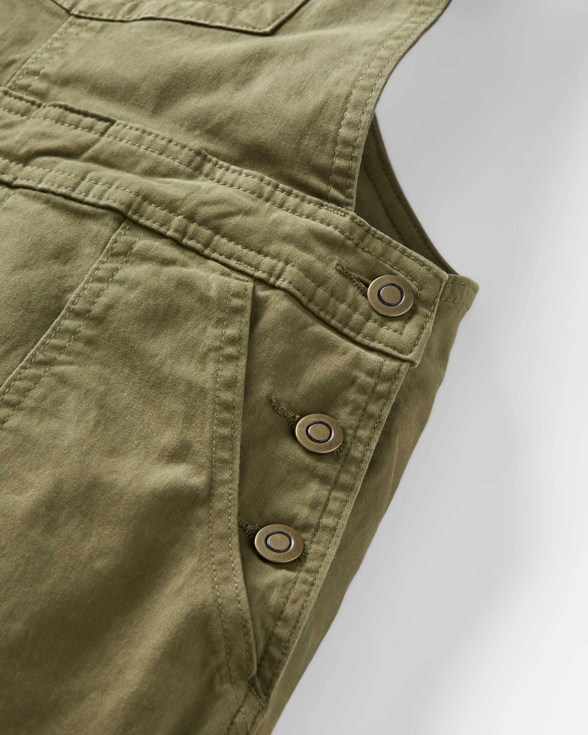 Roamist Organic Cotton Dungarees - Khaki - Image 8