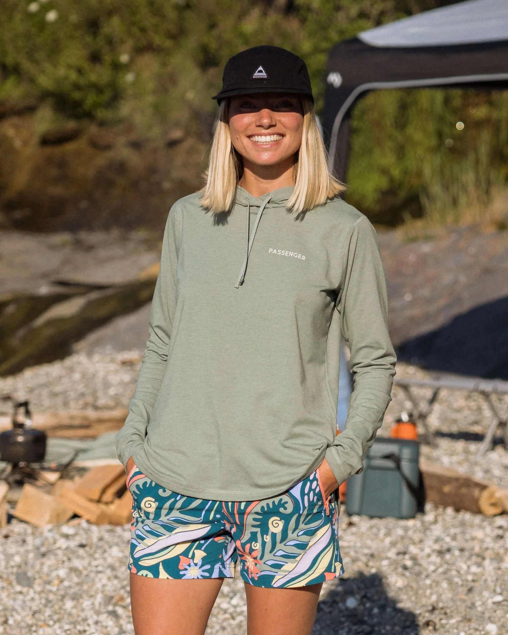 Roamscreen UPF50 Drirelease® Women's Hoodie - Pistachio