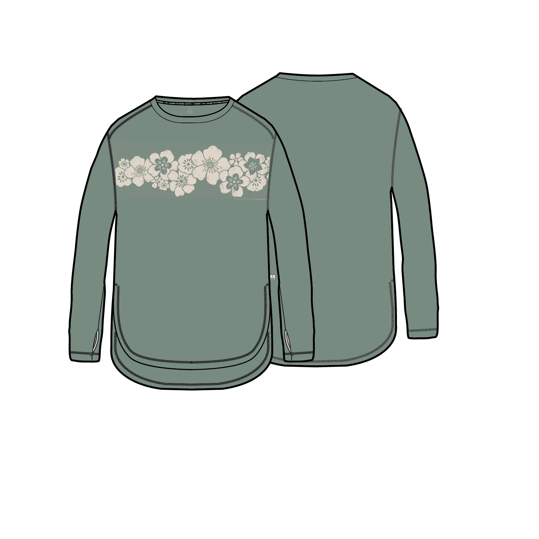 Roamscreen UPF50 Drirelease® Women's LS T-Shirt - Pistachio - Image 9