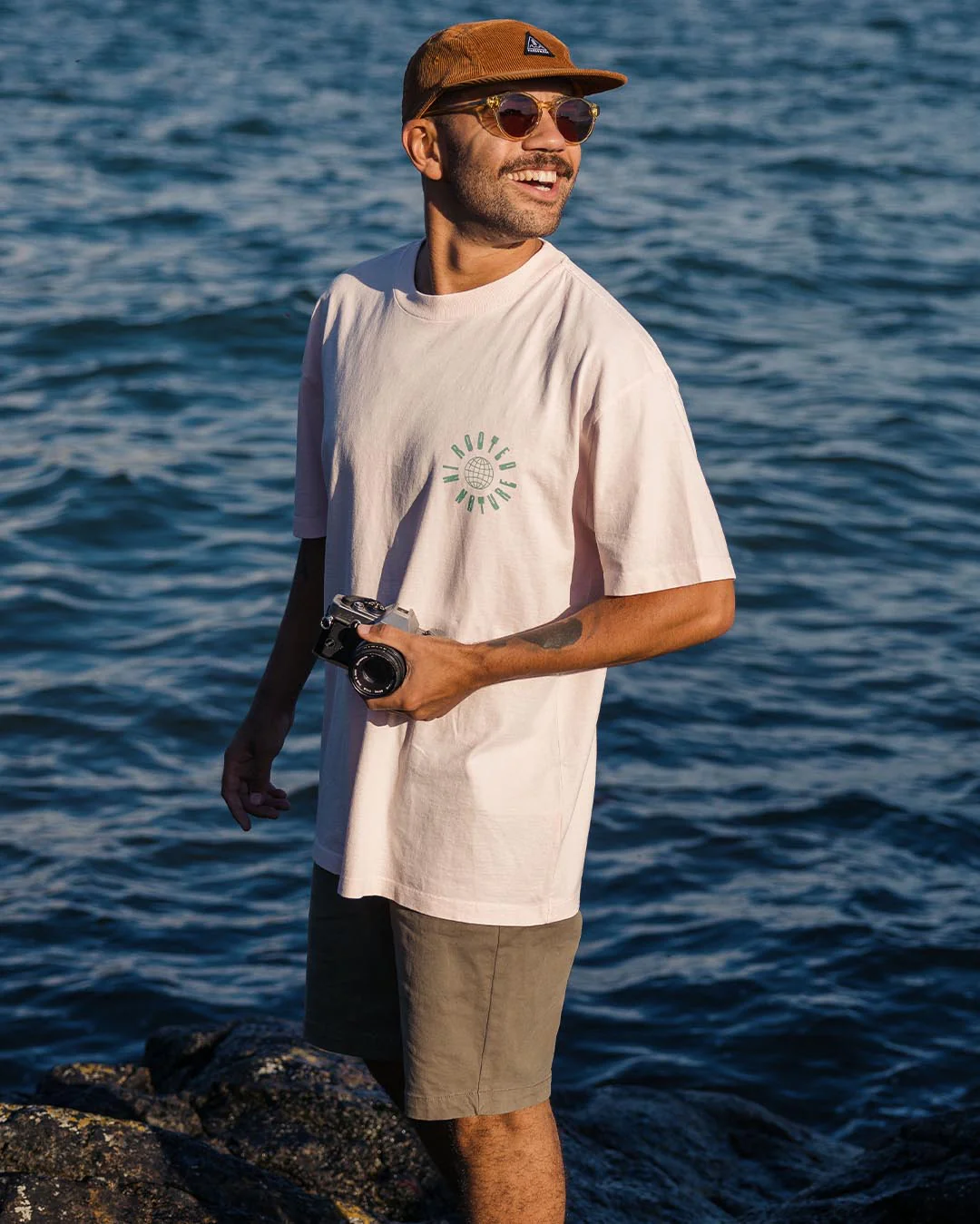 Rooted Relaxed Fit T-Shirt - Barely Pink
