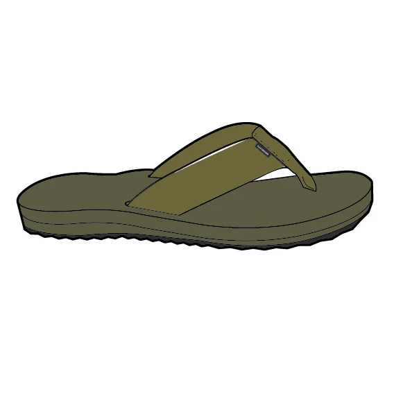 Santos Flip Flop - Khaki - Image 9