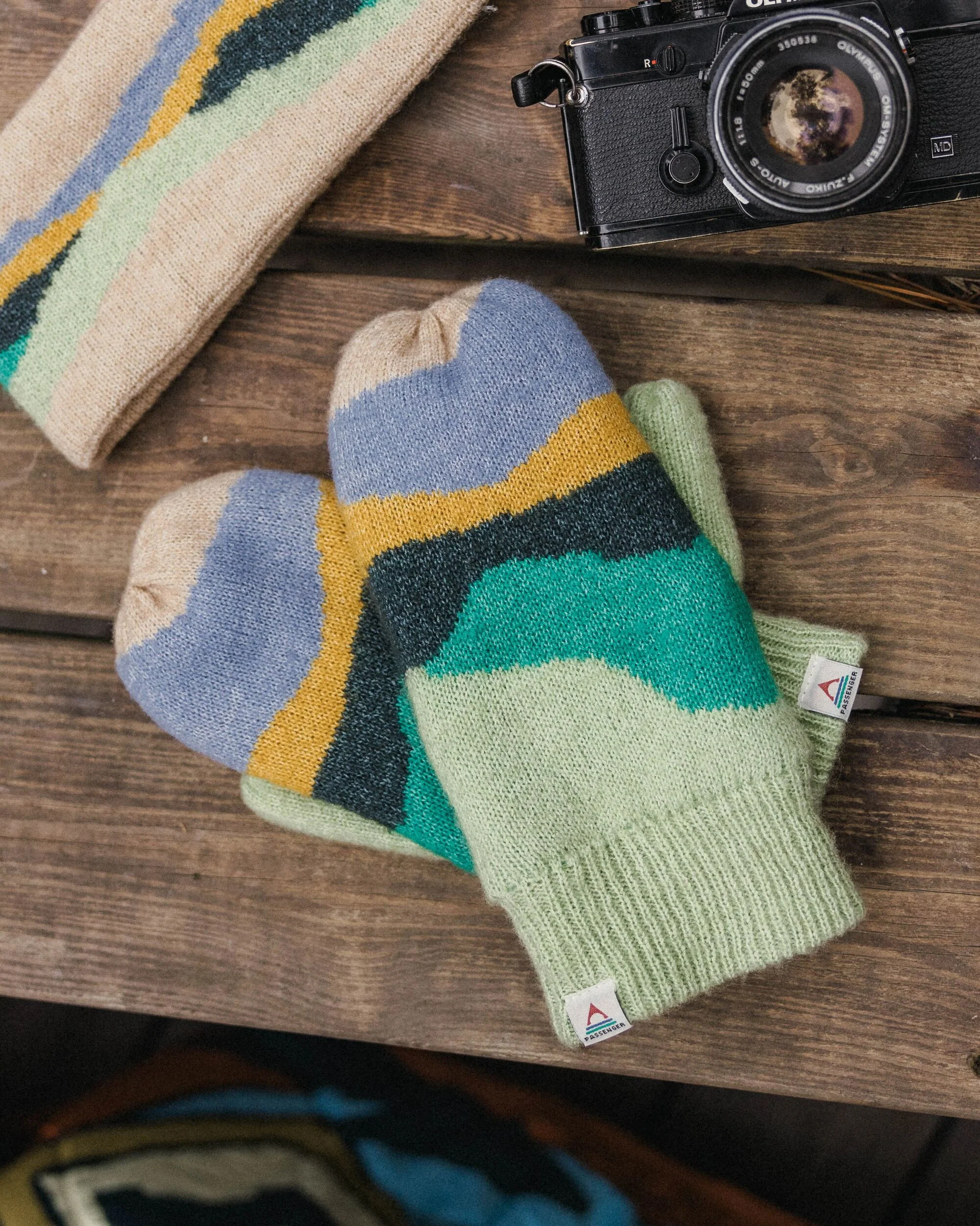 Scenic Fleece Lined Mittens - Scenic Dark Fern