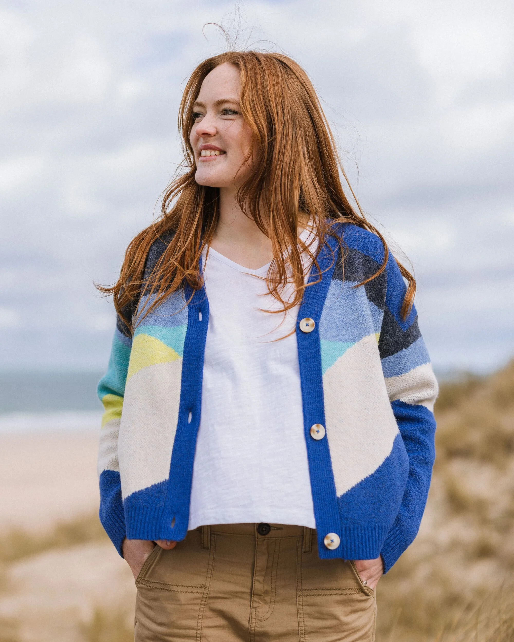 Scenic Knitted Cardigan - Scenic Azure Blue - Image 4