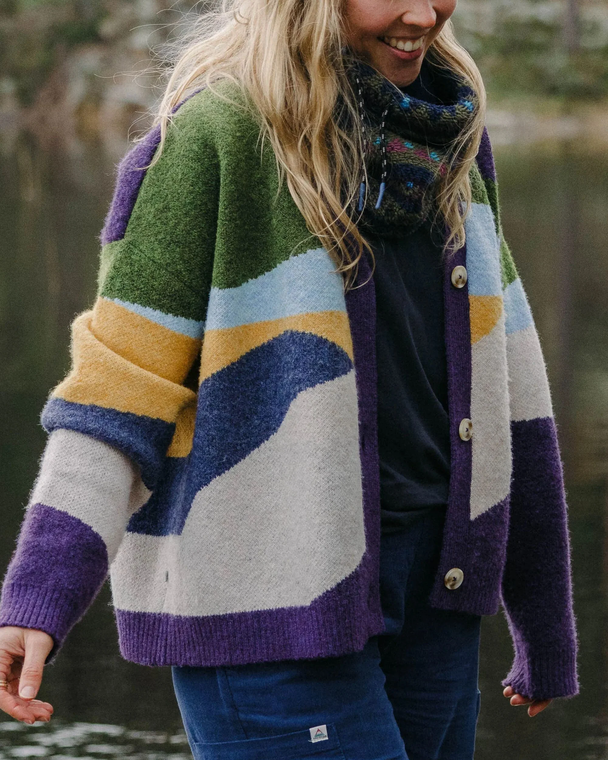 Scenic Knitted Cardigan - Scenic Deep Plum