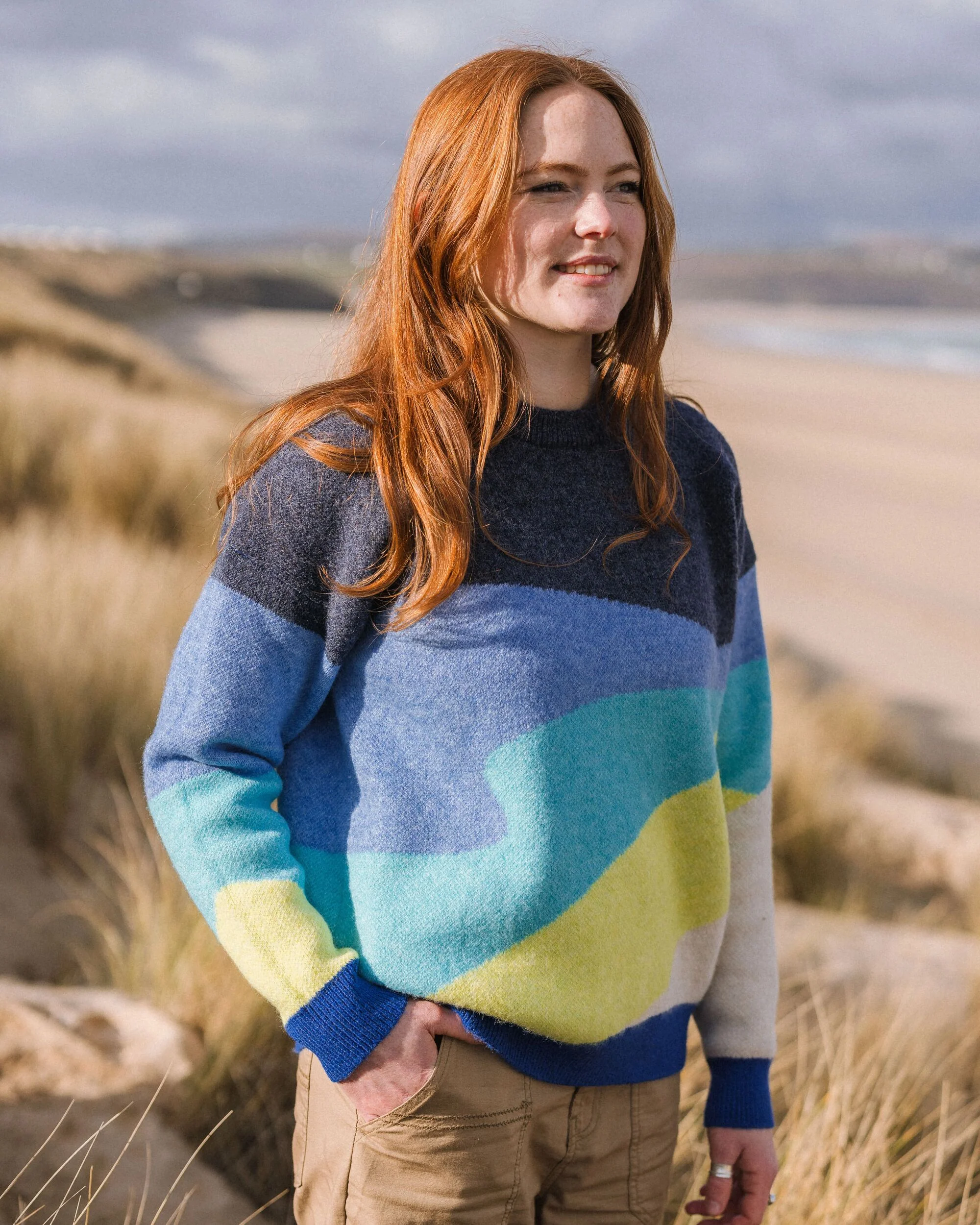 Scenic Knitted Jumper - Scenic Azure Blue