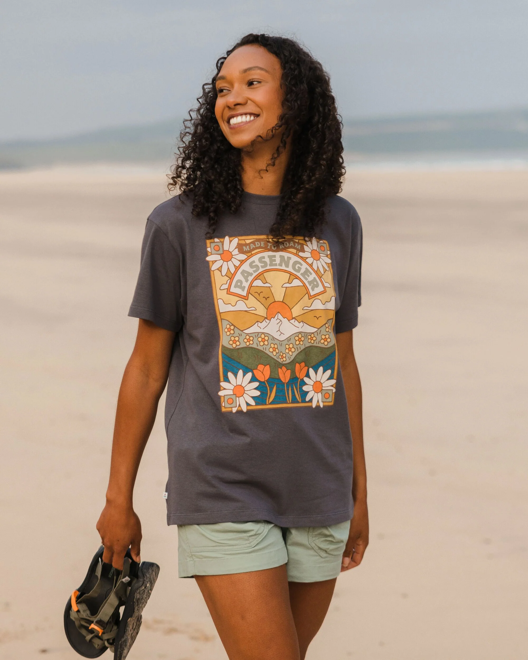 Seasonal Oversized T-Shirt - Charcoal - Image 2
