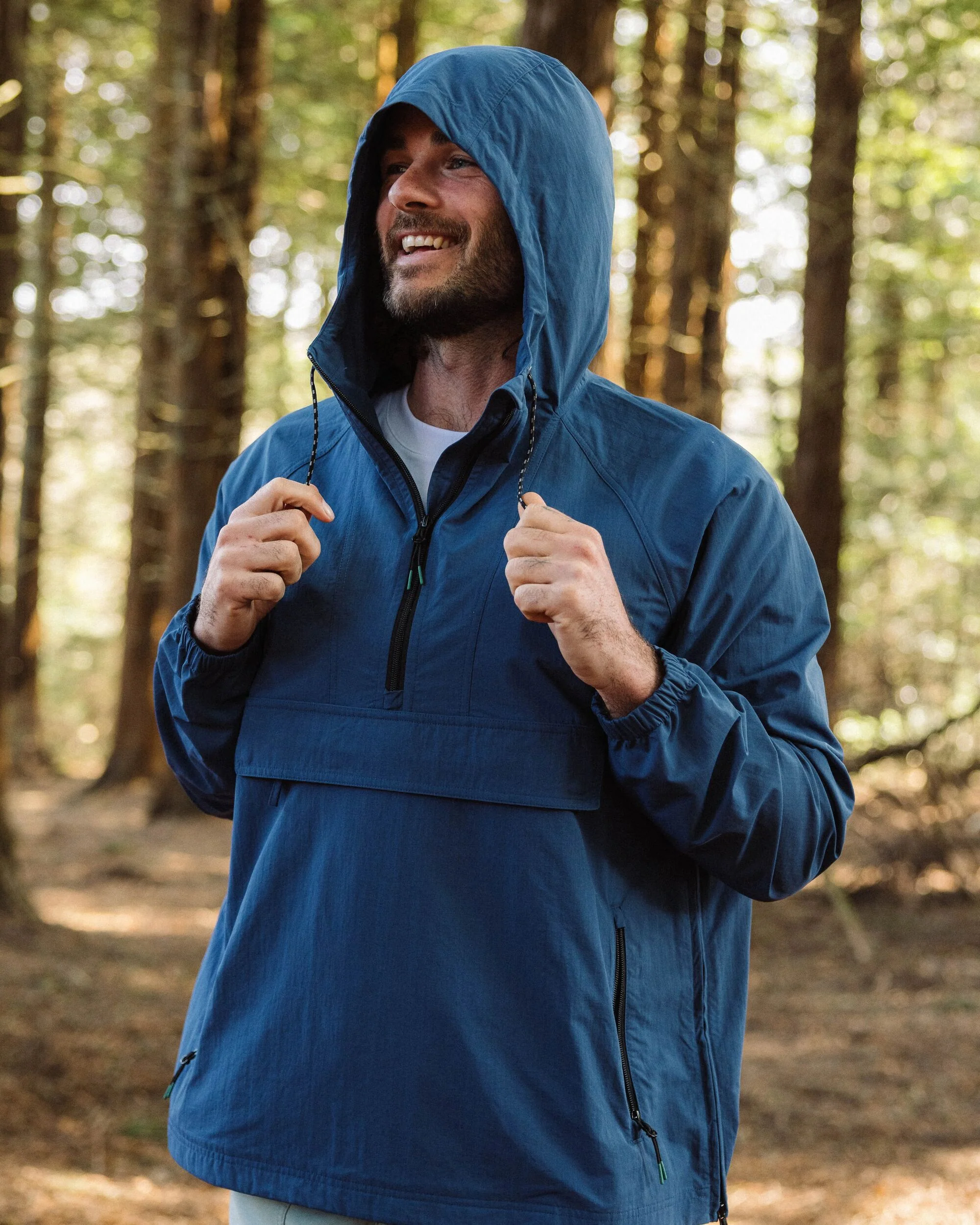 Seek Out Wind Resistant Anorak - Dark Denim - Image 3