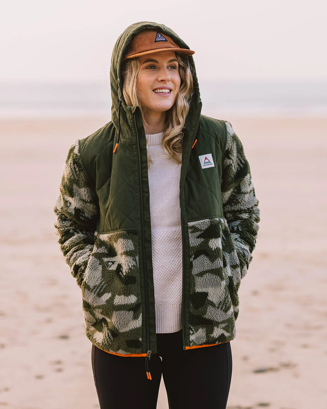 Sefton Deep-Pile Sherpa Full Zip Fleece - Fir Tree