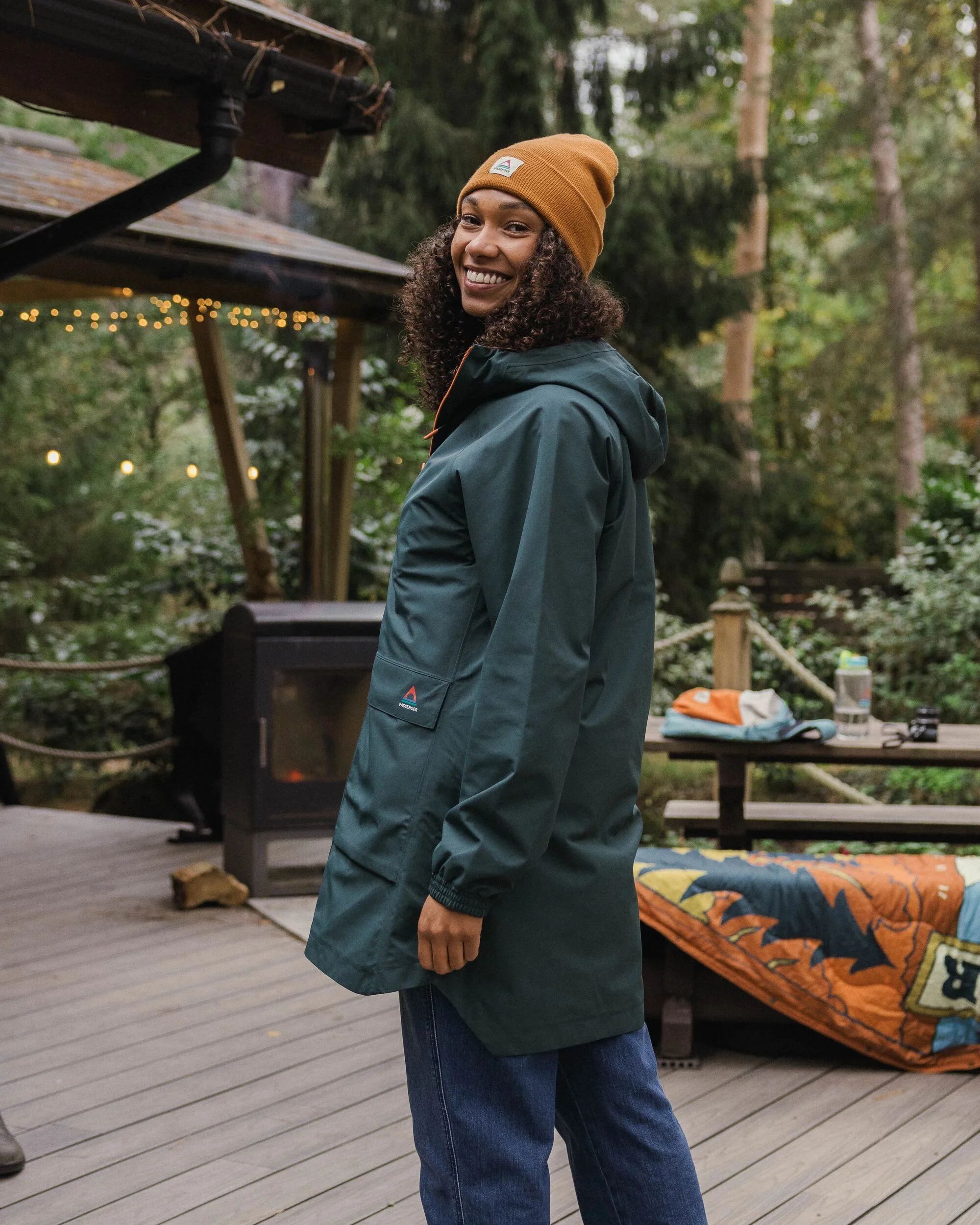Serein Waterproof Jacket - Dark Fern - Image 3