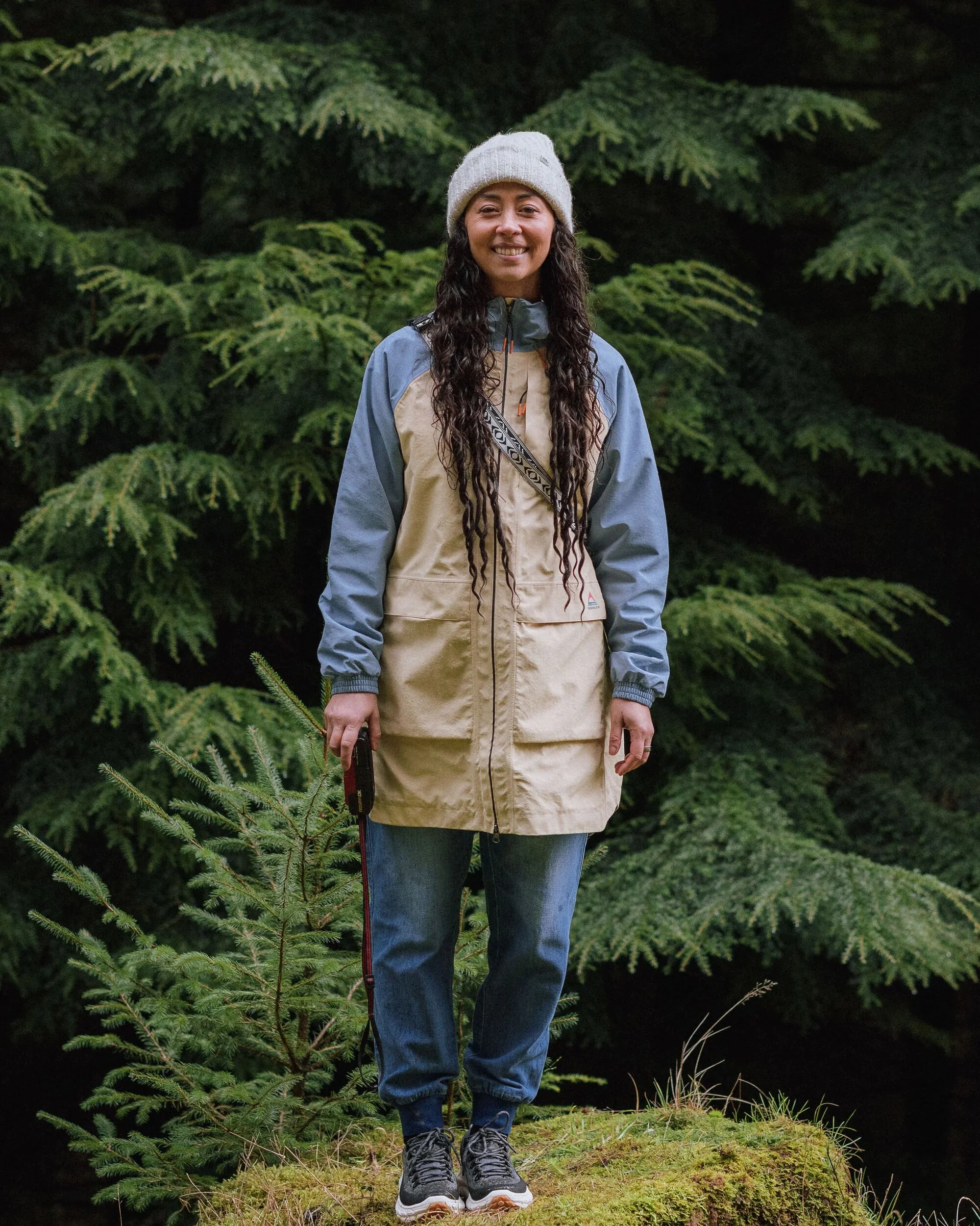 Serein Waterproof Jacket - Faded Denim/Desert - Image 3