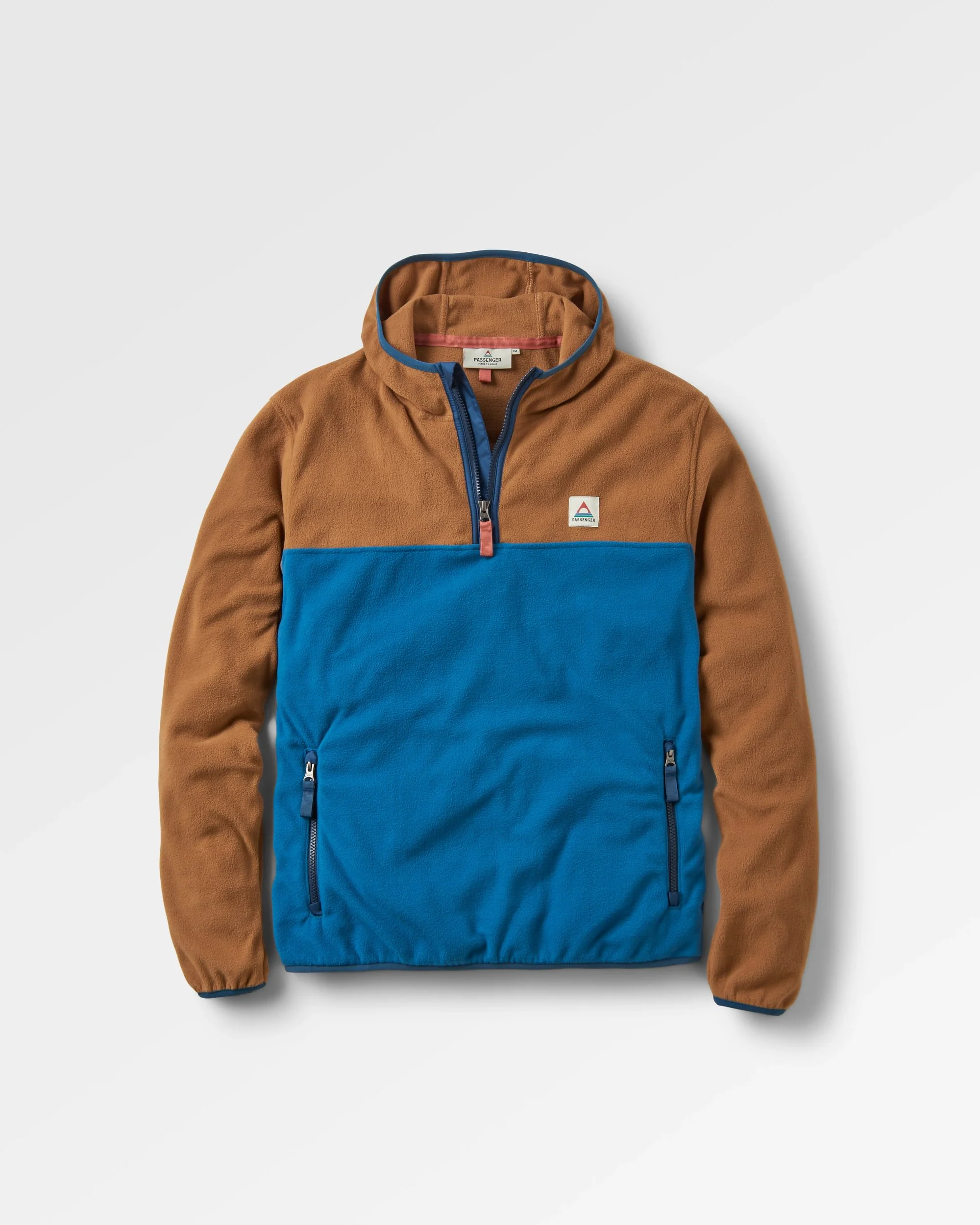 Set Off Polar Hooded Fleece - Toffee/Blue Steel